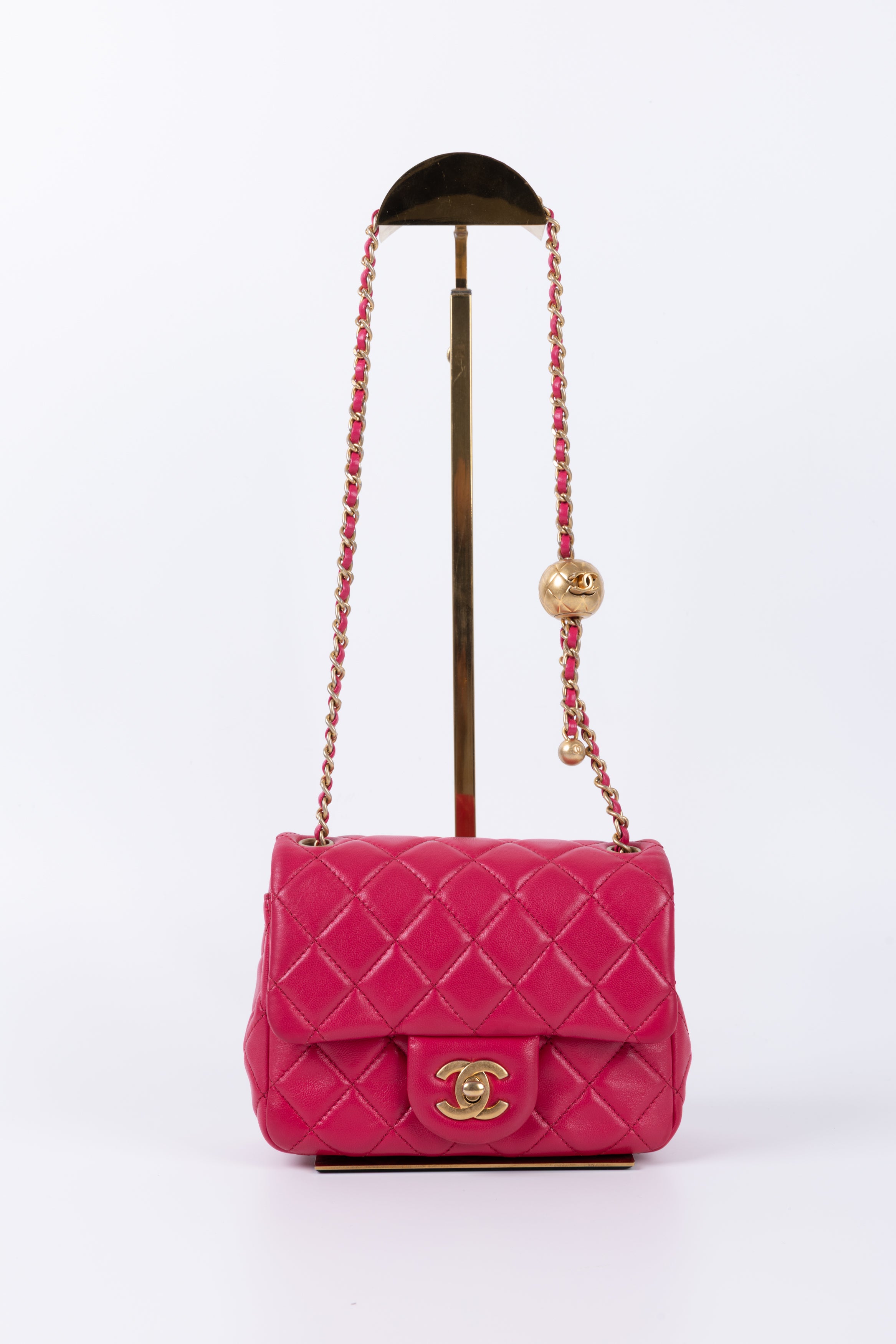 CHANEL MINI SQUARE FRAGOLA