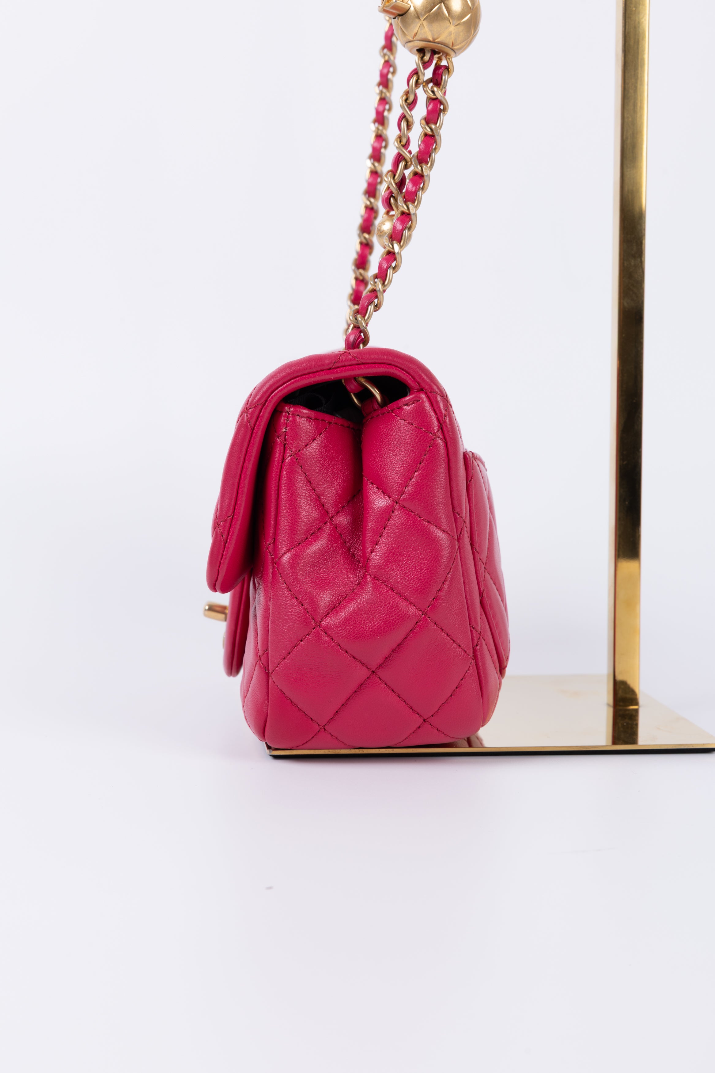 CHANEL MINI SQUARE FRAGOLA