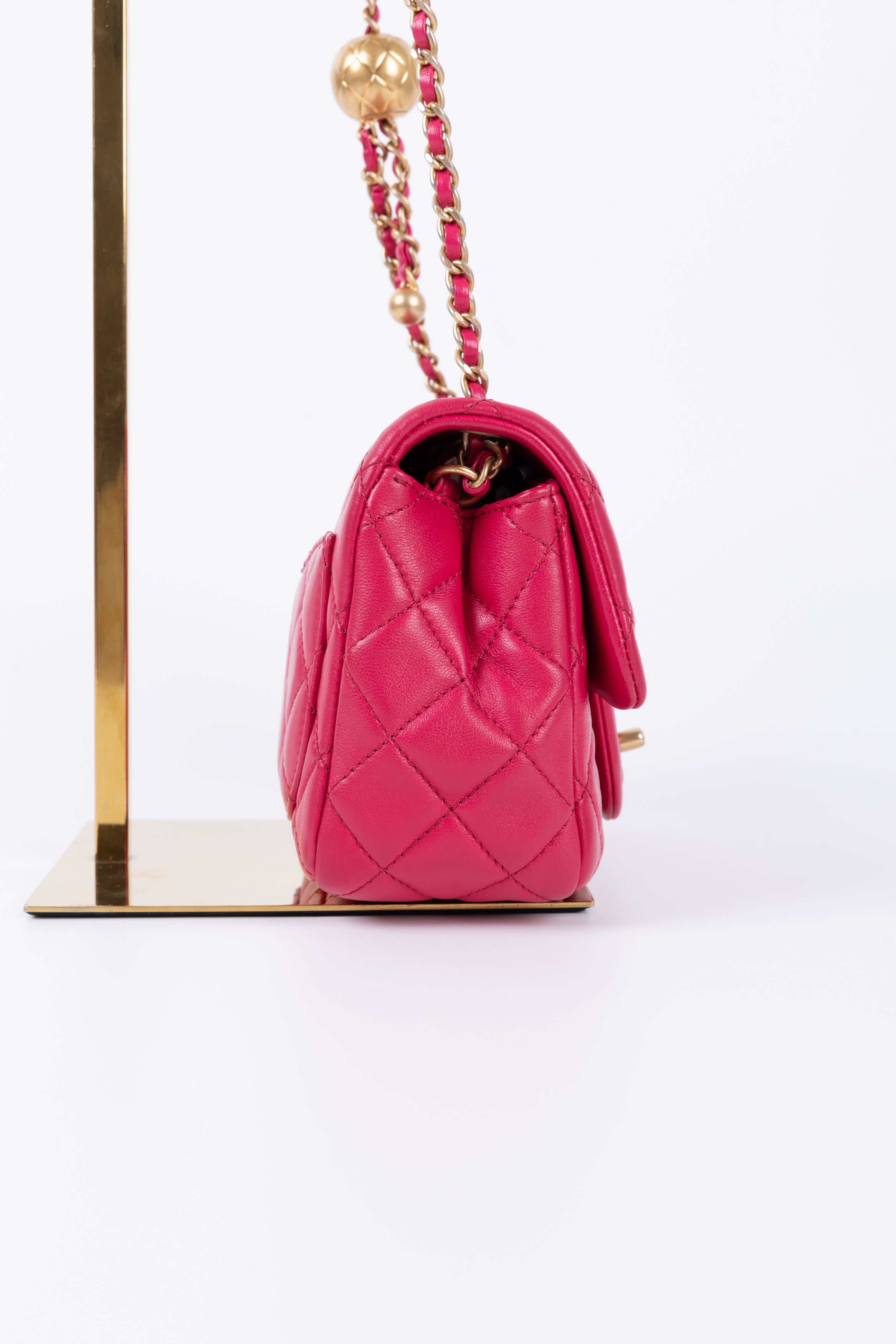 CHANEL MINI SQUARE FRAGOLA