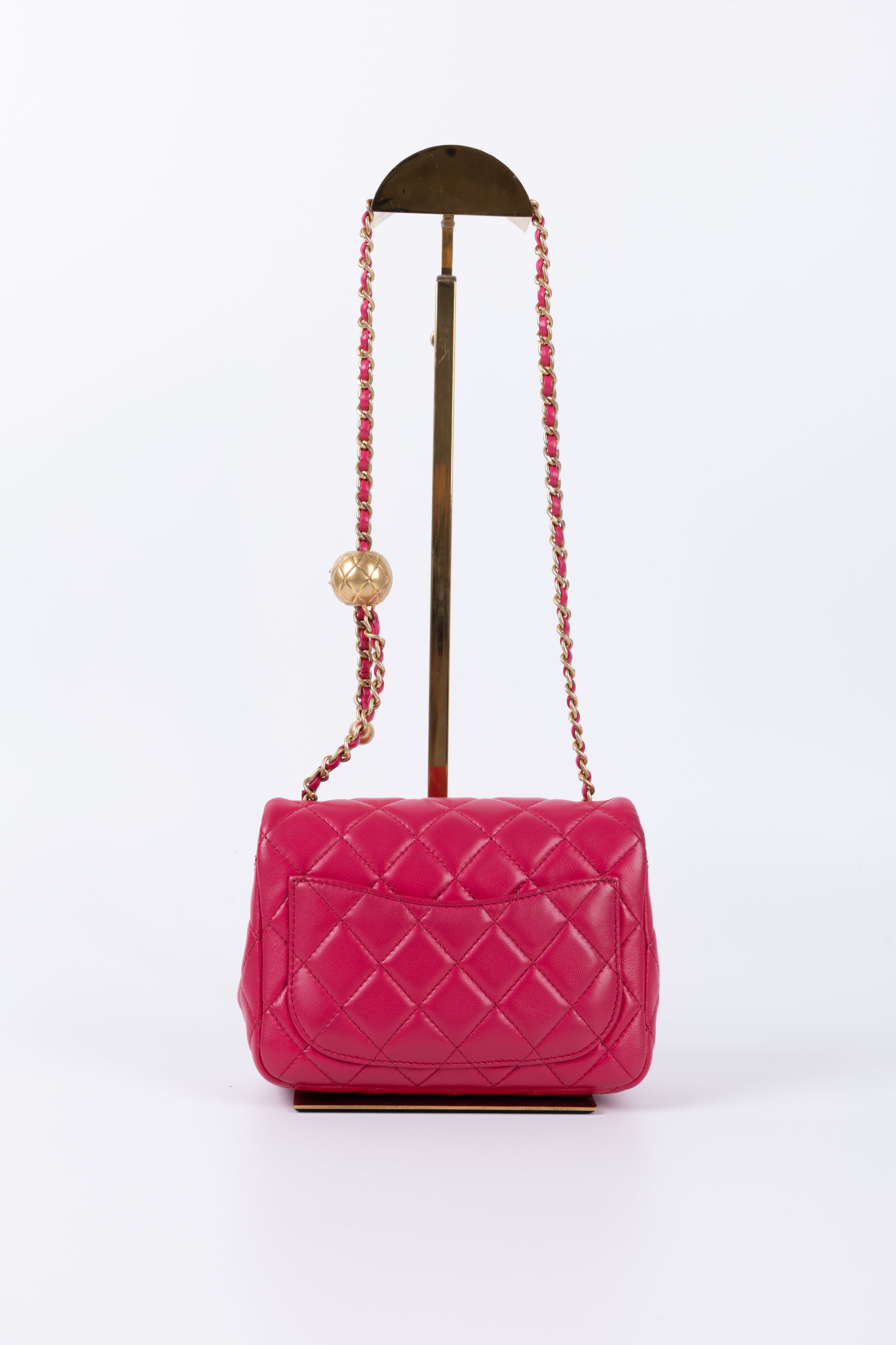 CHANEL MINI SQUARE FRAGOLA