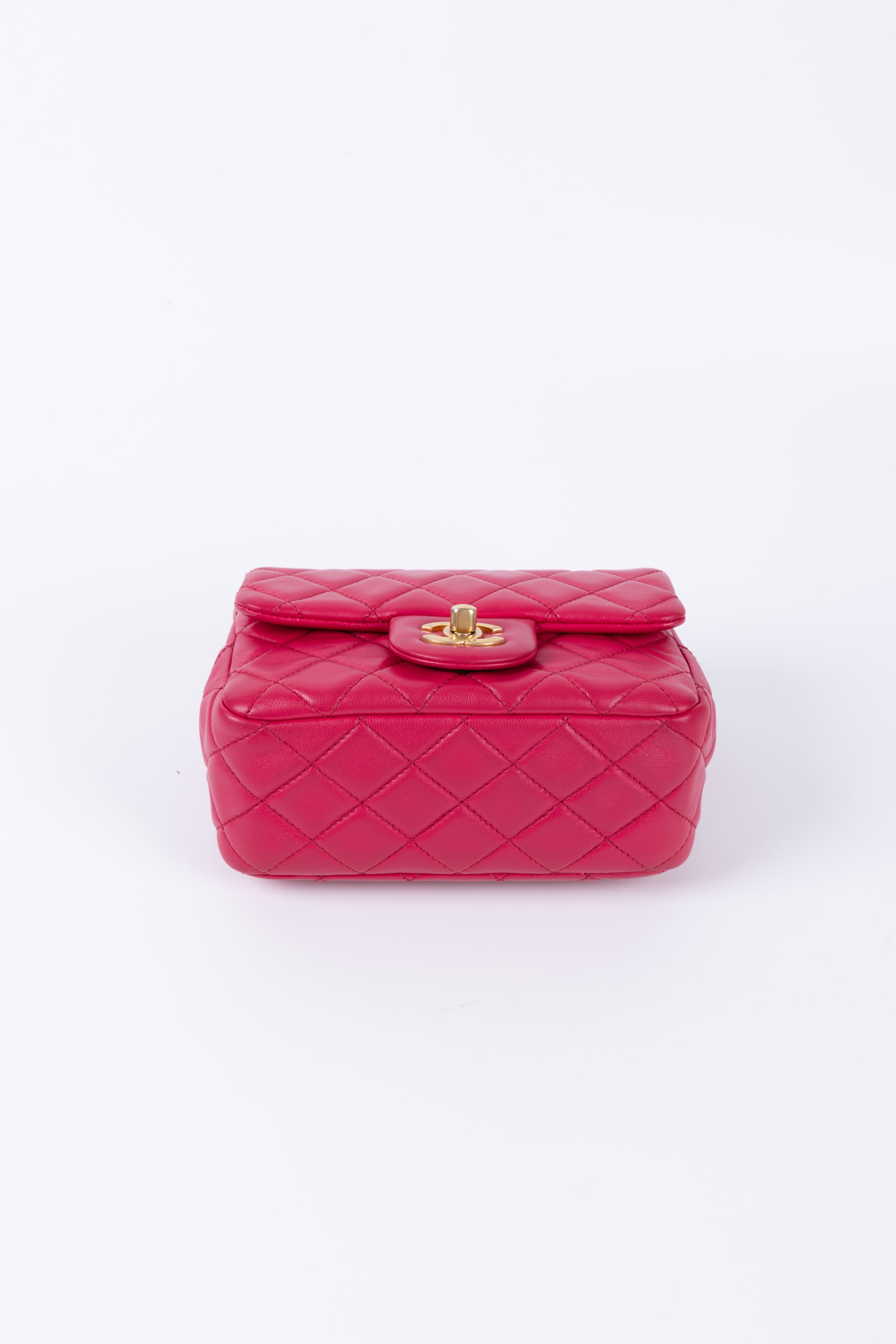 CHANEL MINI SQUARE FRAGOLA