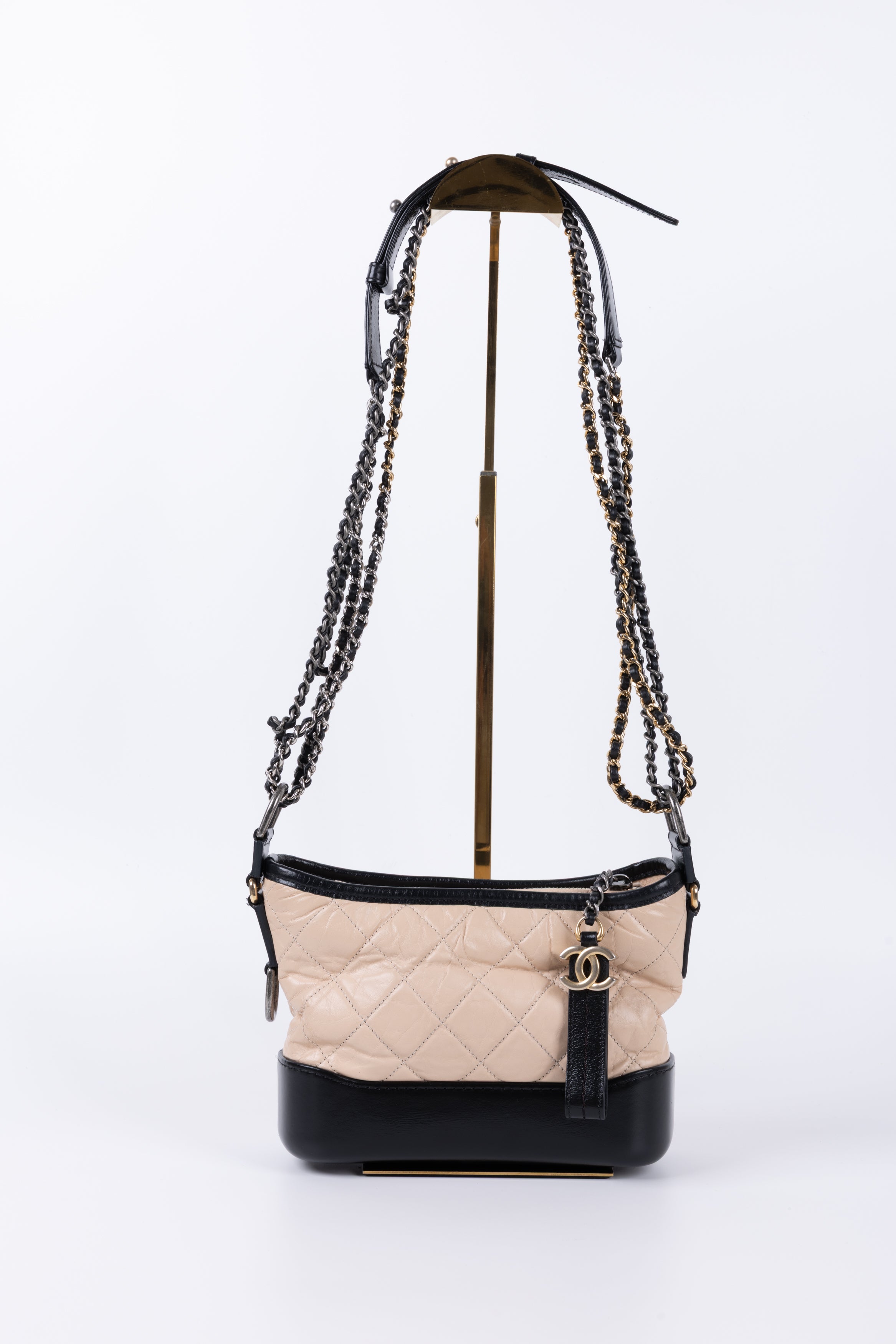 CHANEL GABRIELLE SMALL NERA / BEIGE