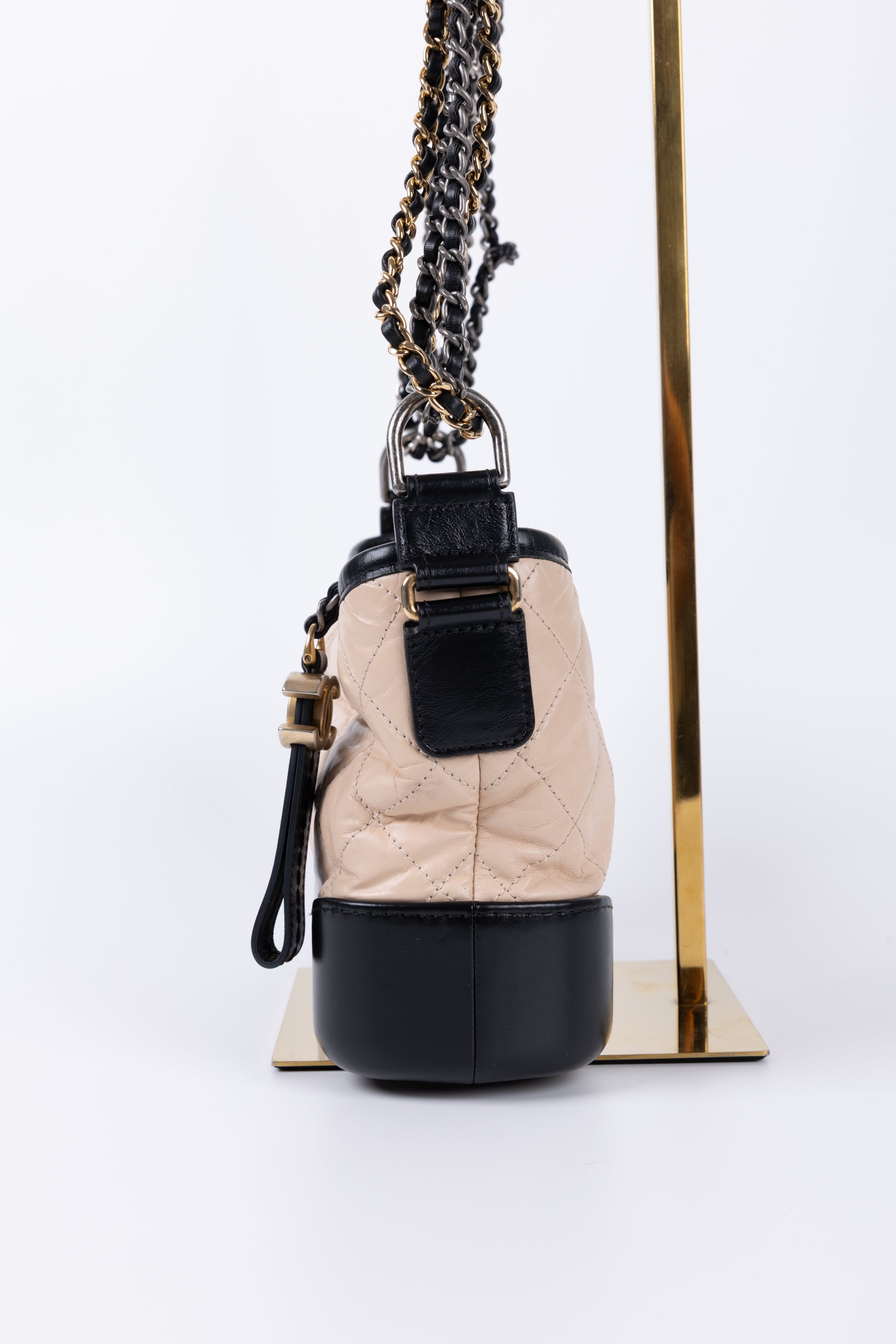 CHANEL GABRIELLE SMALL NERA / BEIGE