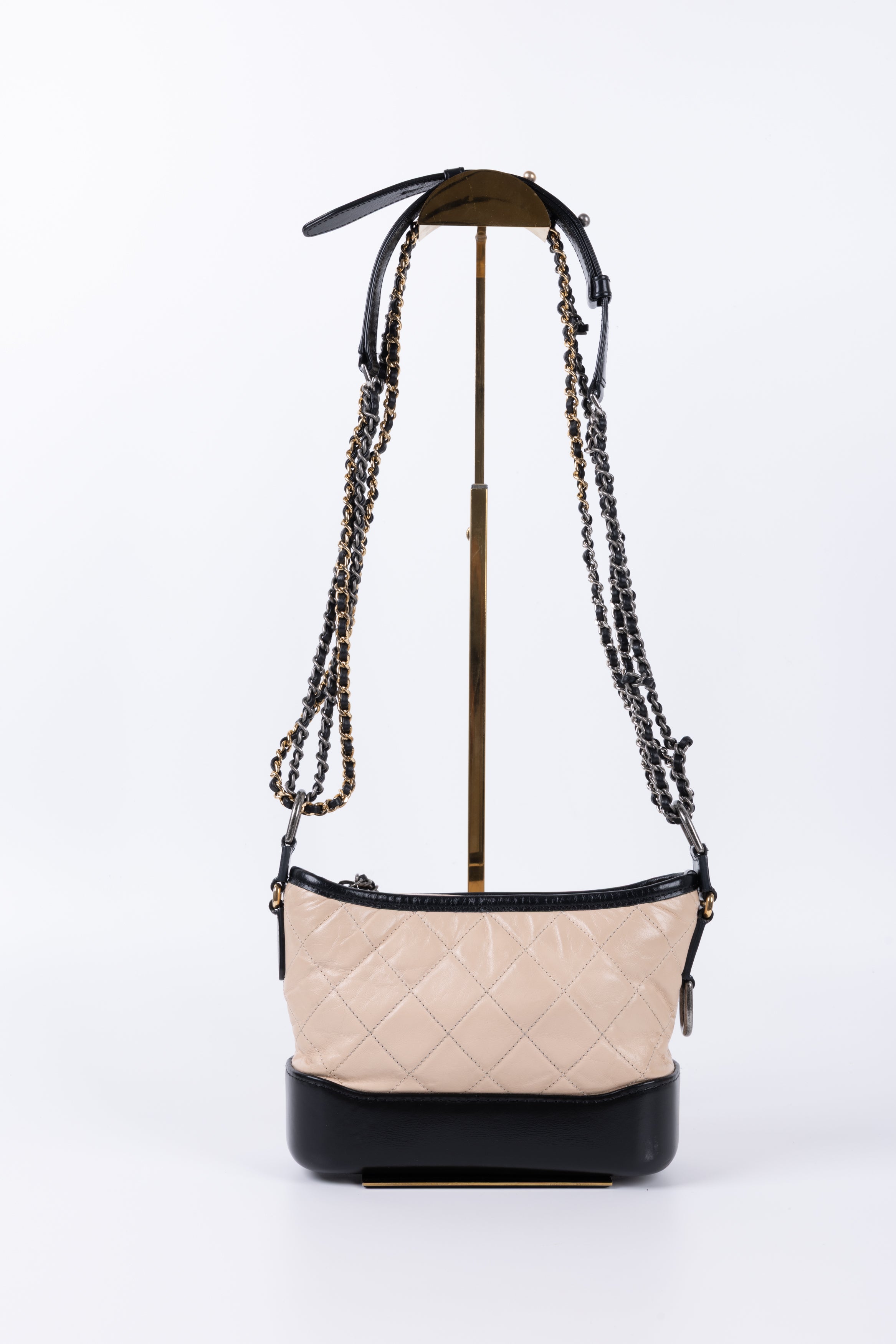CHANEL GABRIELLE SMALL NERA / BEIGE