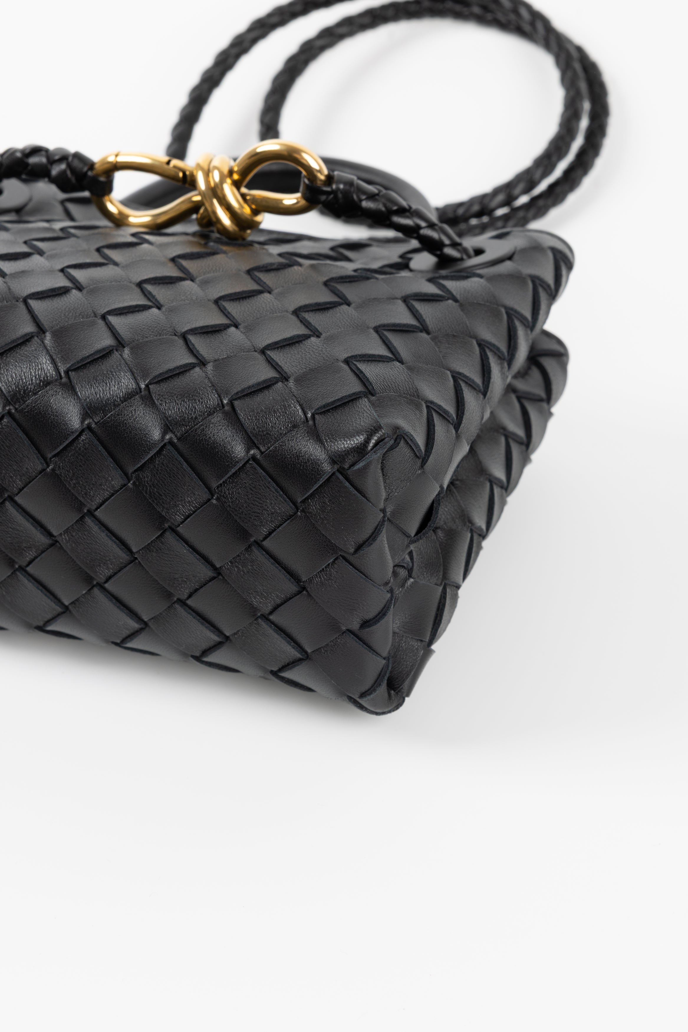 BOTTEGA VENETA ANDIAMO MINI NERA