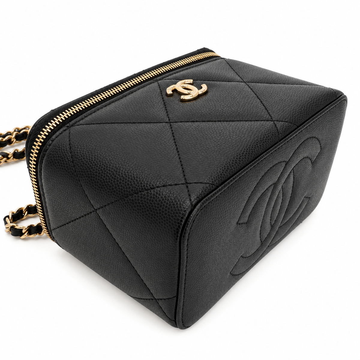 CHANEL TOP HANDLE VANITY CAVIAR NERO