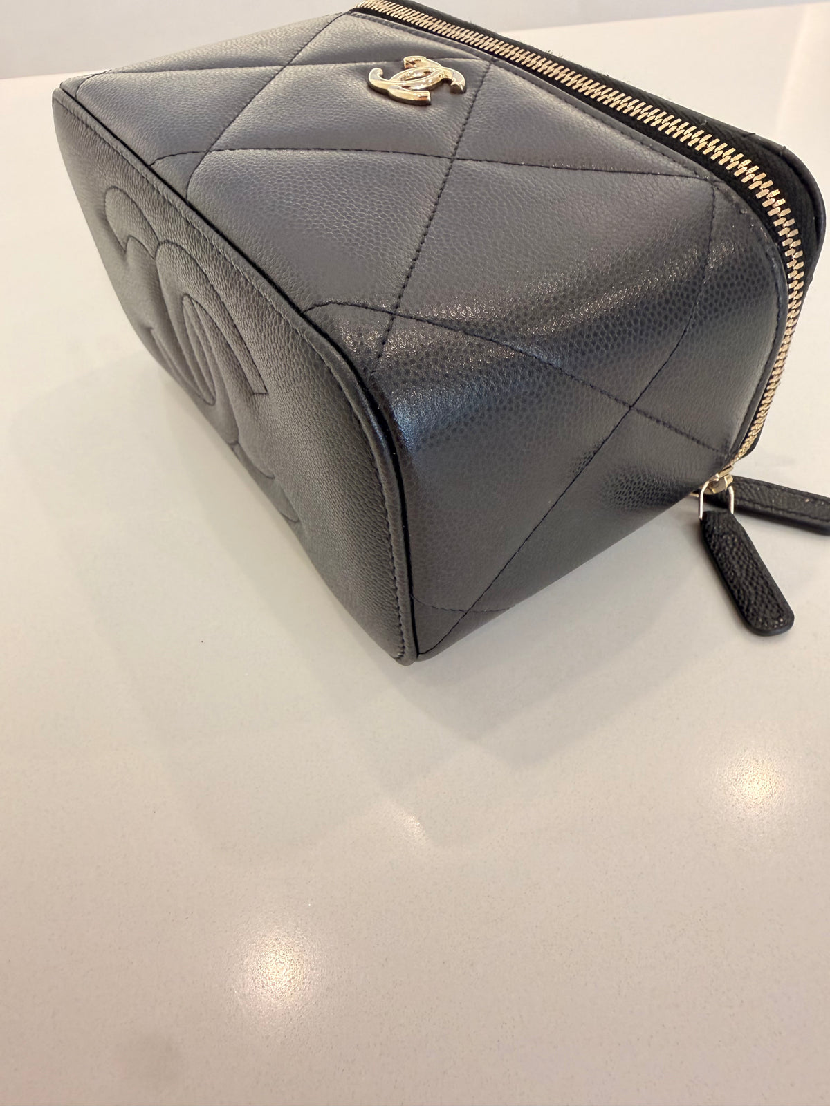 CHANEL TOP HANDLE VANITY CAVIAR NERO