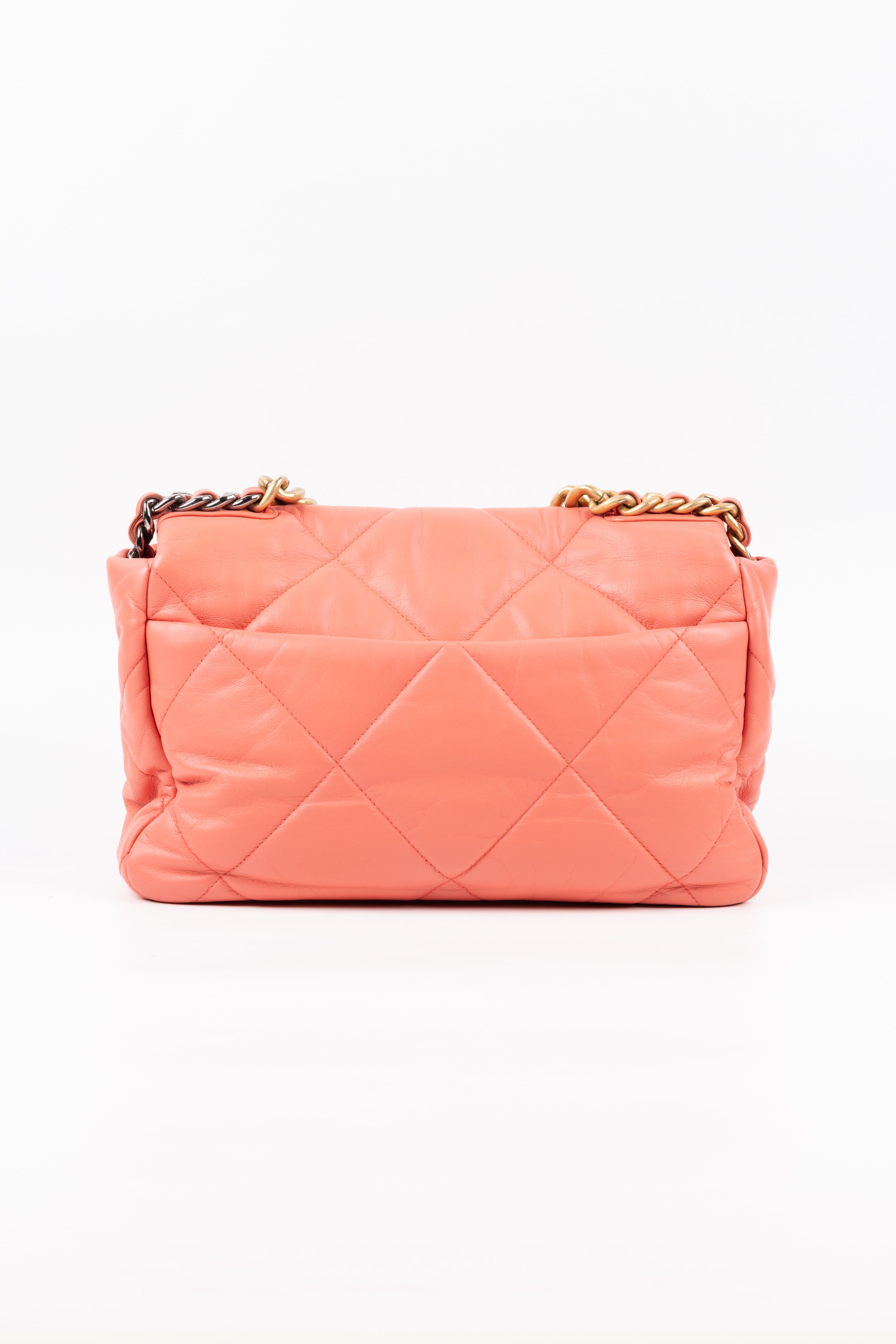 Chanel Grande  Goatskin Flap Coral