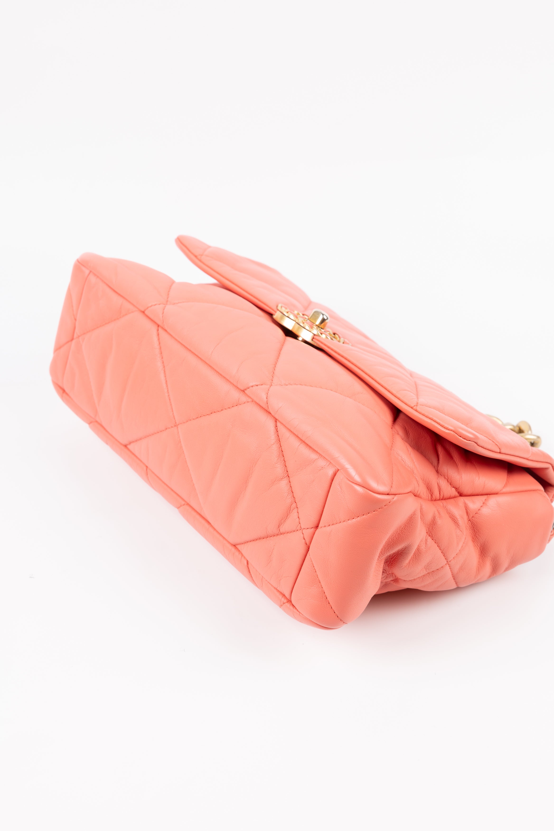 Chanel Grande  Goatskin Flap Coral
