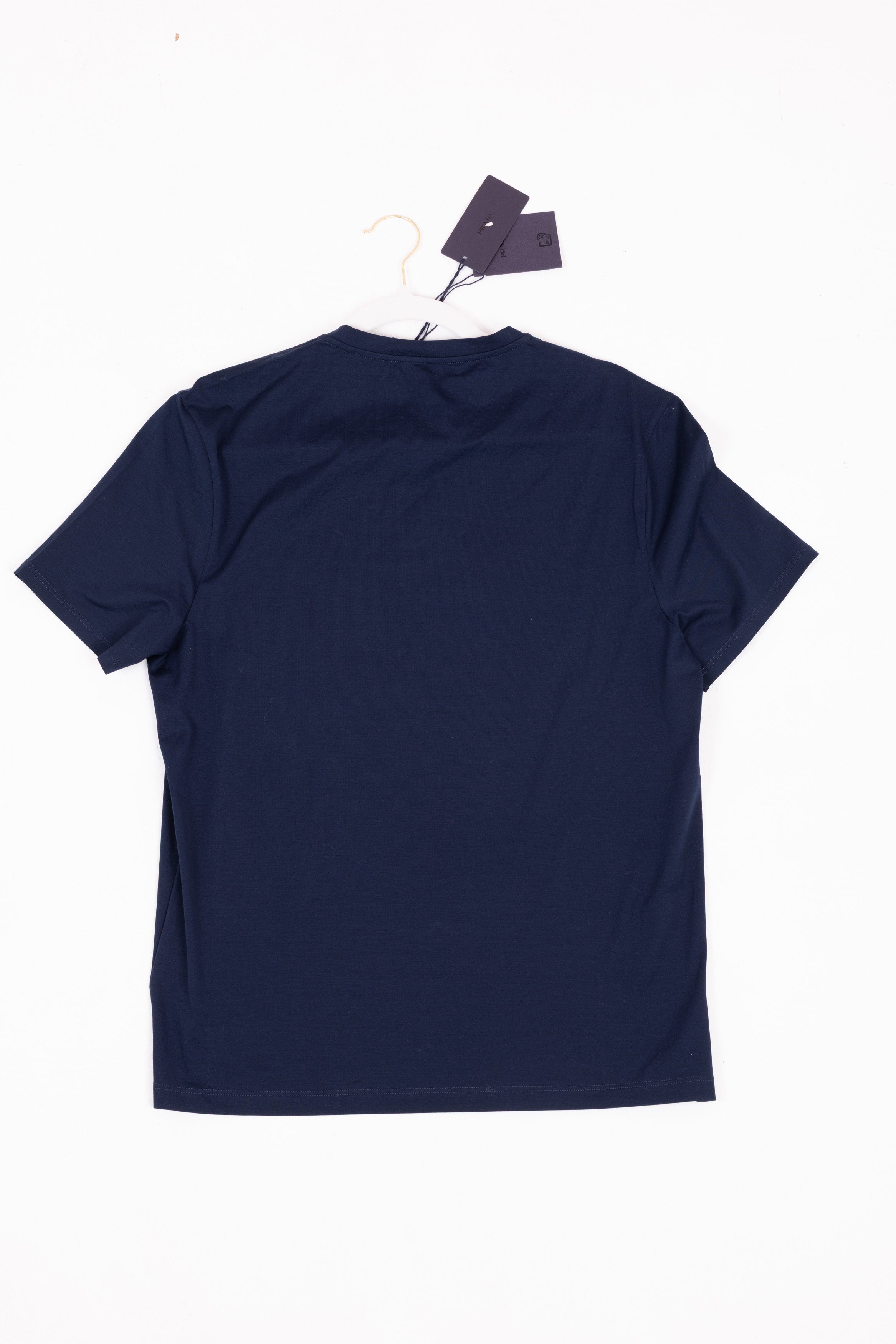 PRADA T-SHIRT BLU BOX LOGO