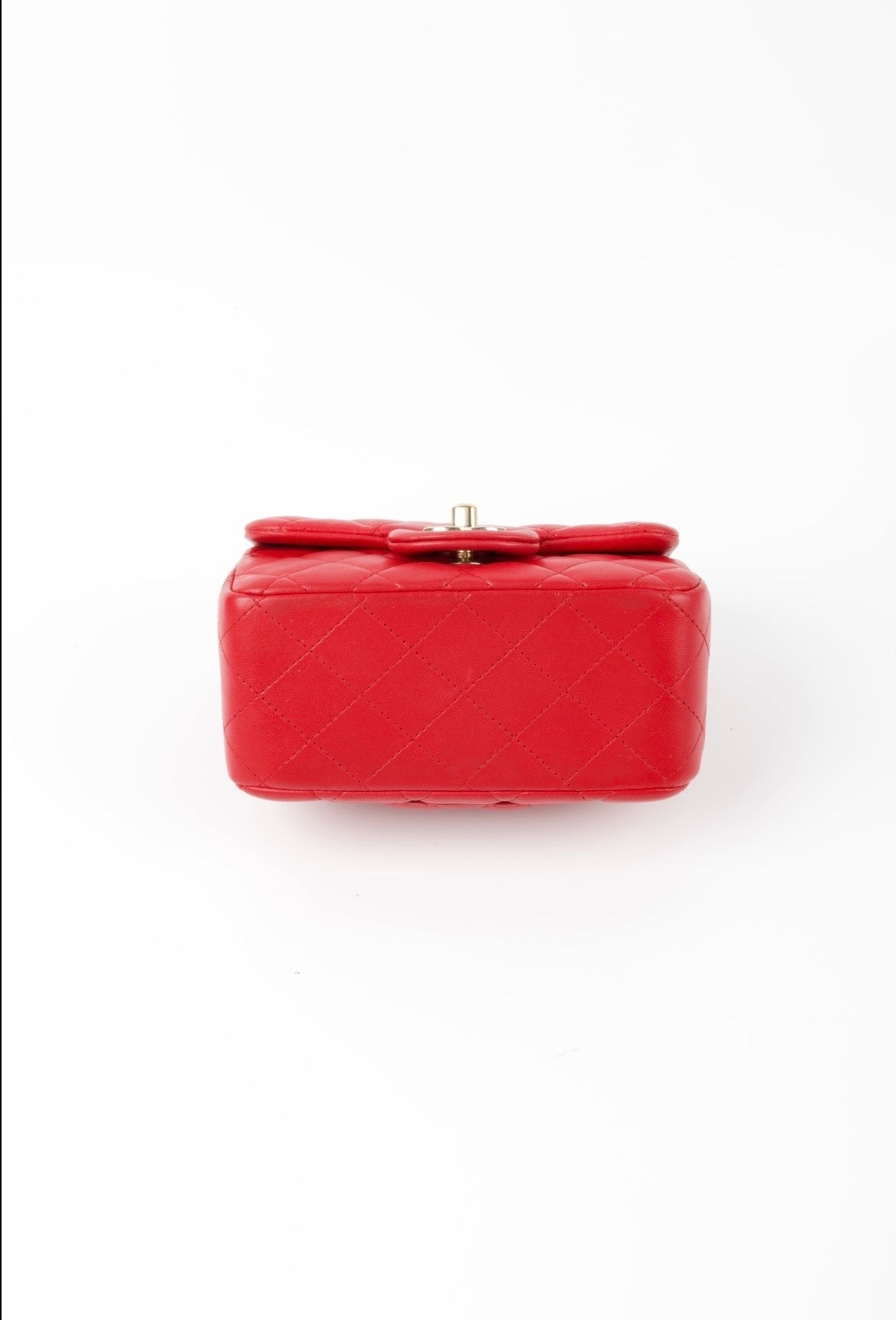 CHANEL MINI SQUARE ROSSA/ORO