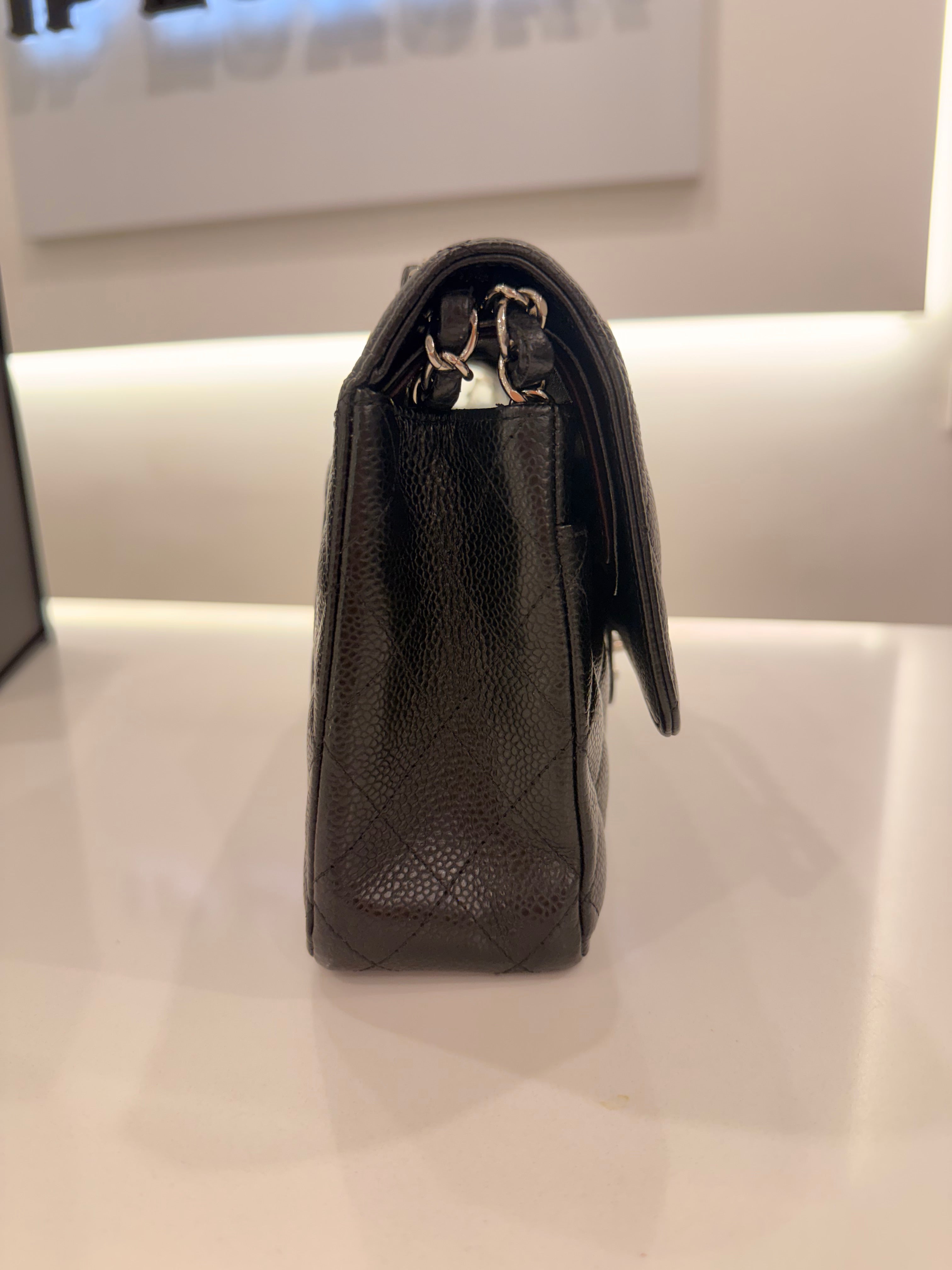 CHANEL 11.12 NERA/ARGENTO CAVIAR