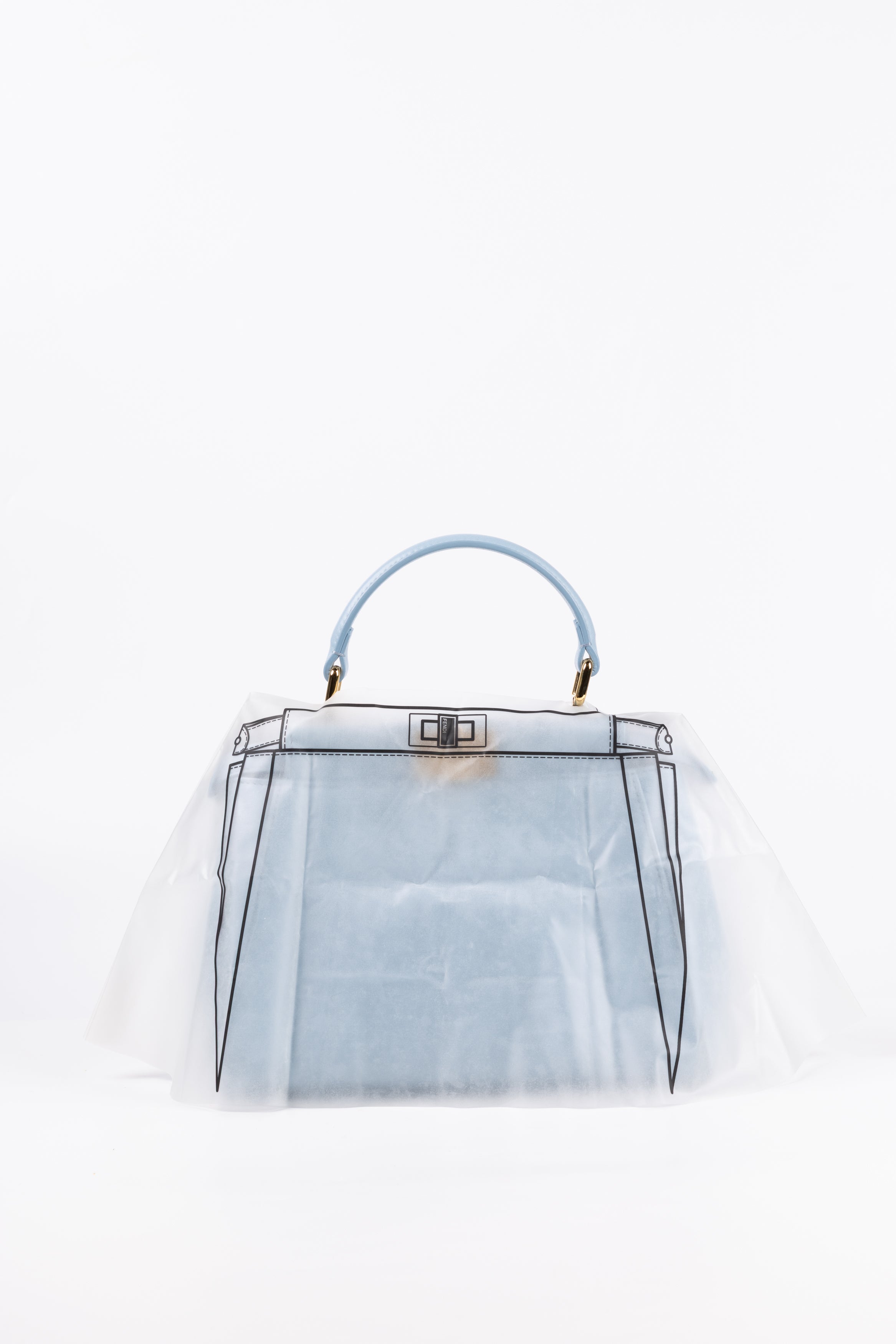 Fendi Peekaboo mini azzurro