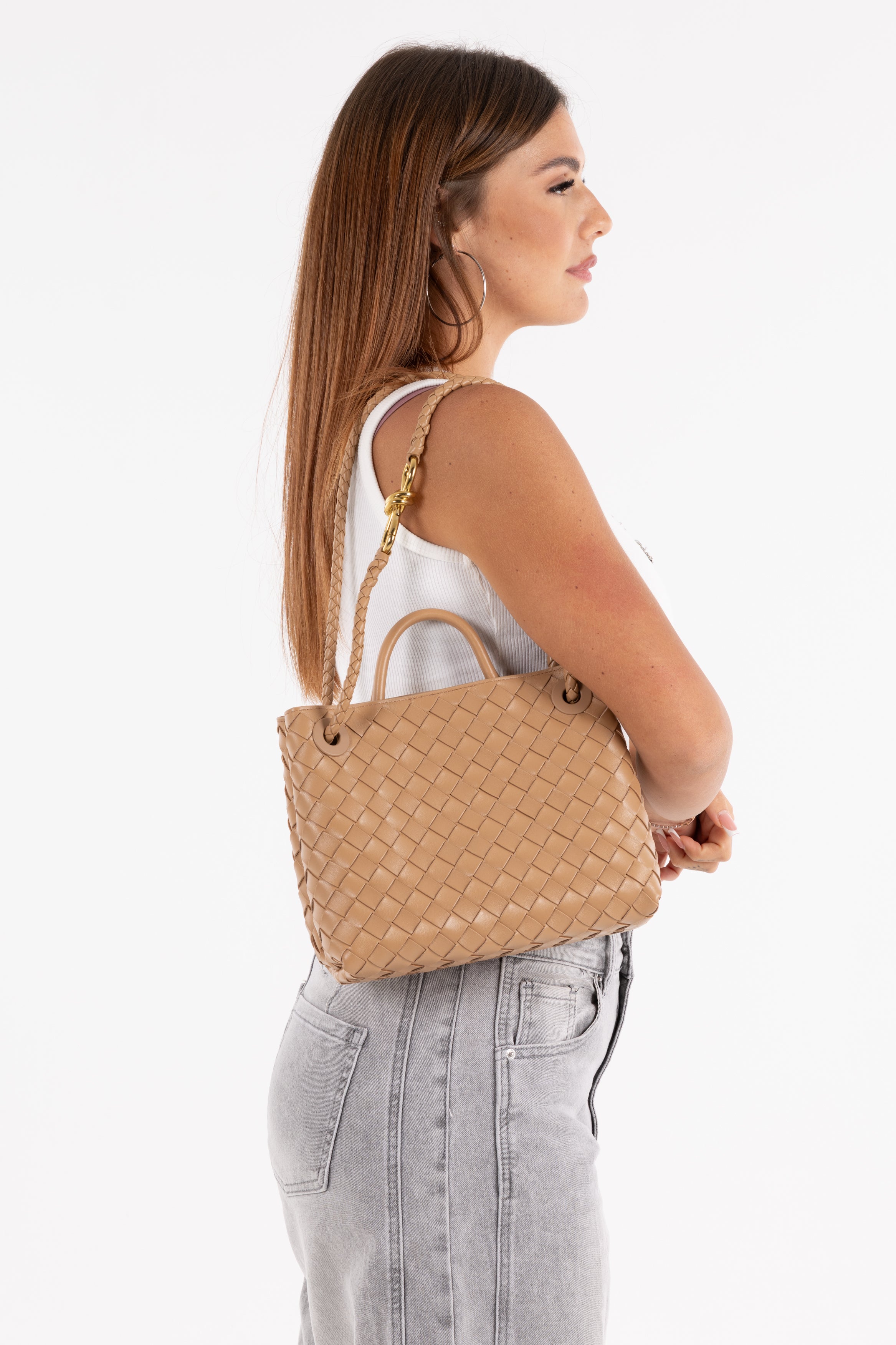 Bottega Veneta Andiamo beige piccola