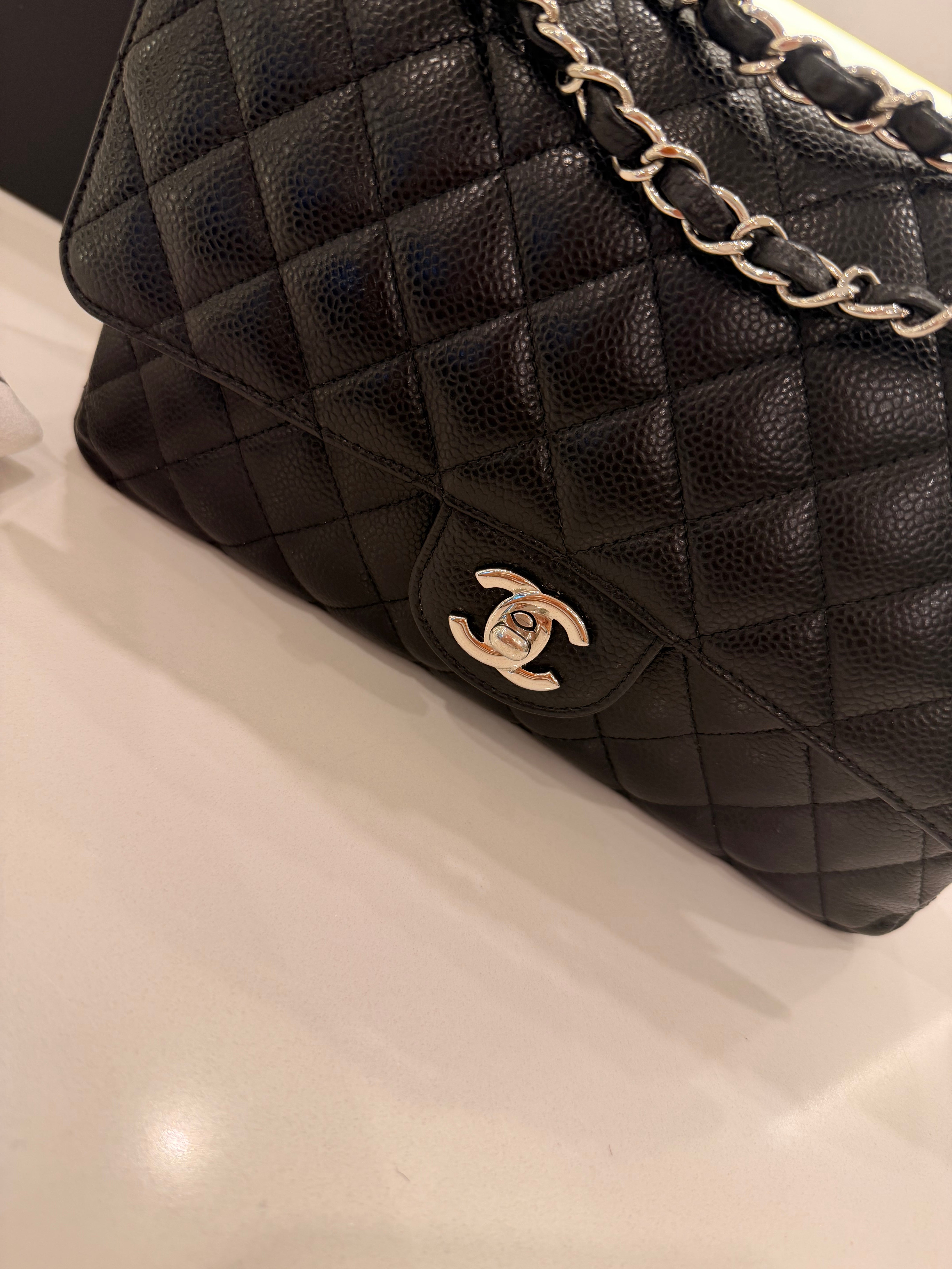 CHANEL 11.12 NERA/ARGENTO CAVIAR