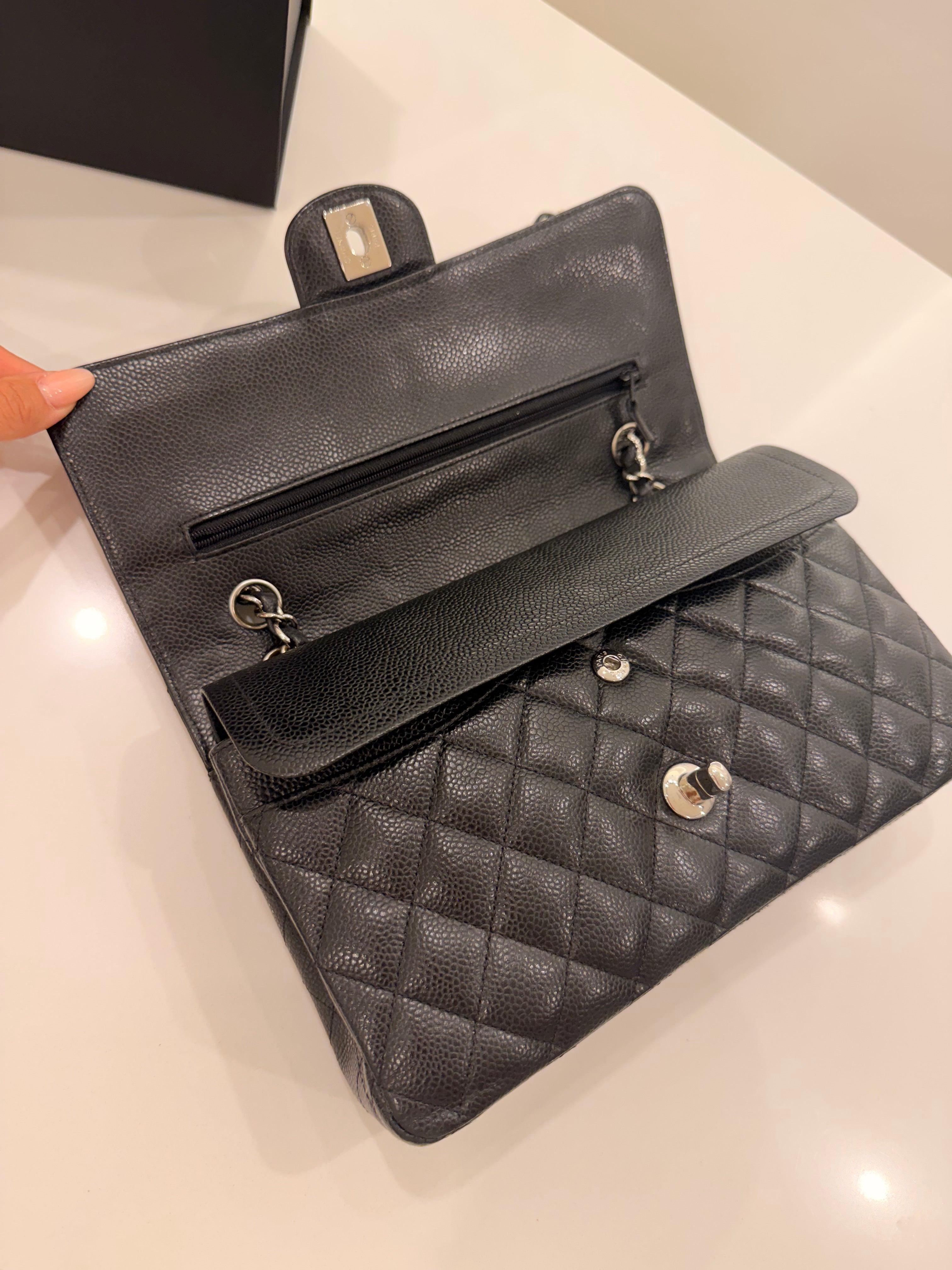 CHANEL 11.12 NERA/ARGENTO CAVIAR