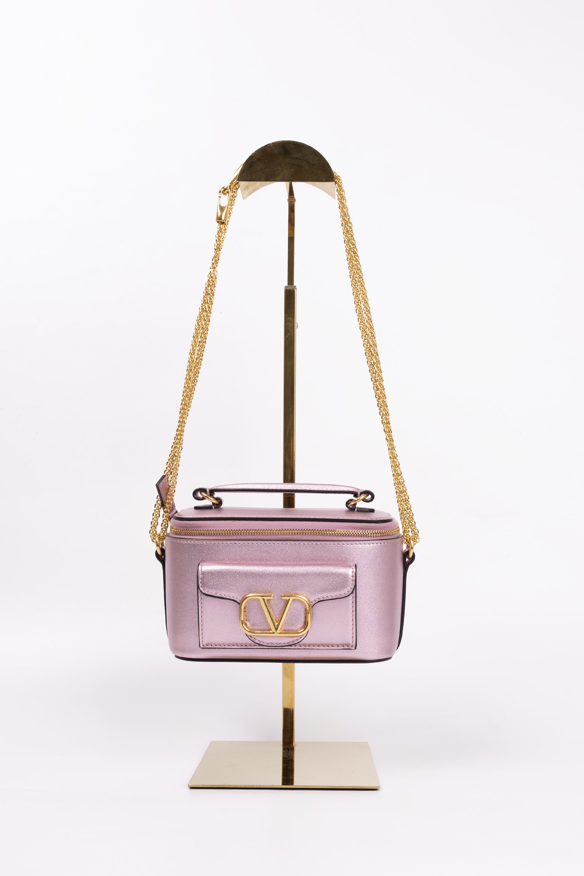 Valentino Mini Vanity Rosa Metallizzato