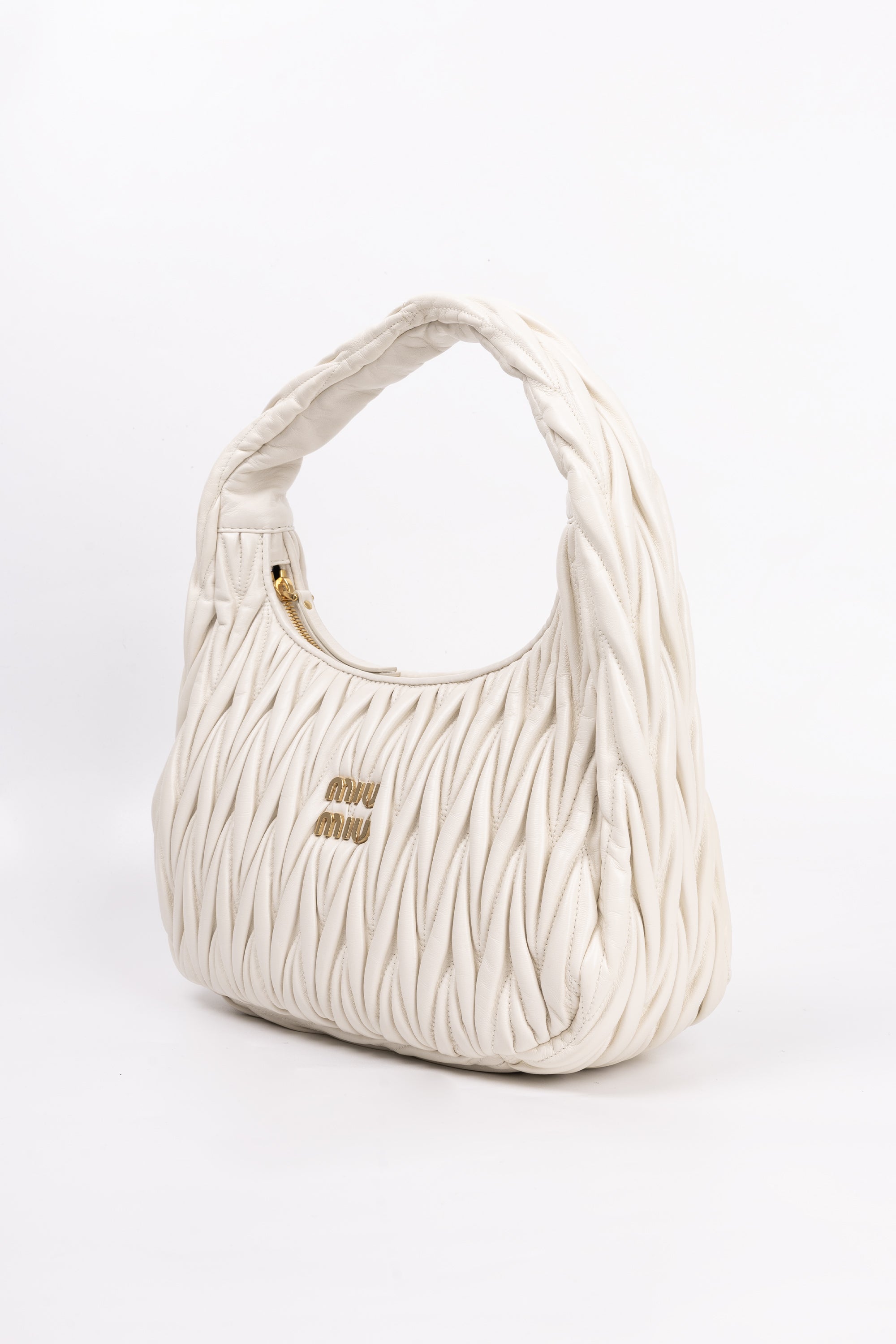 Miu Miu Hobo Regular bianca