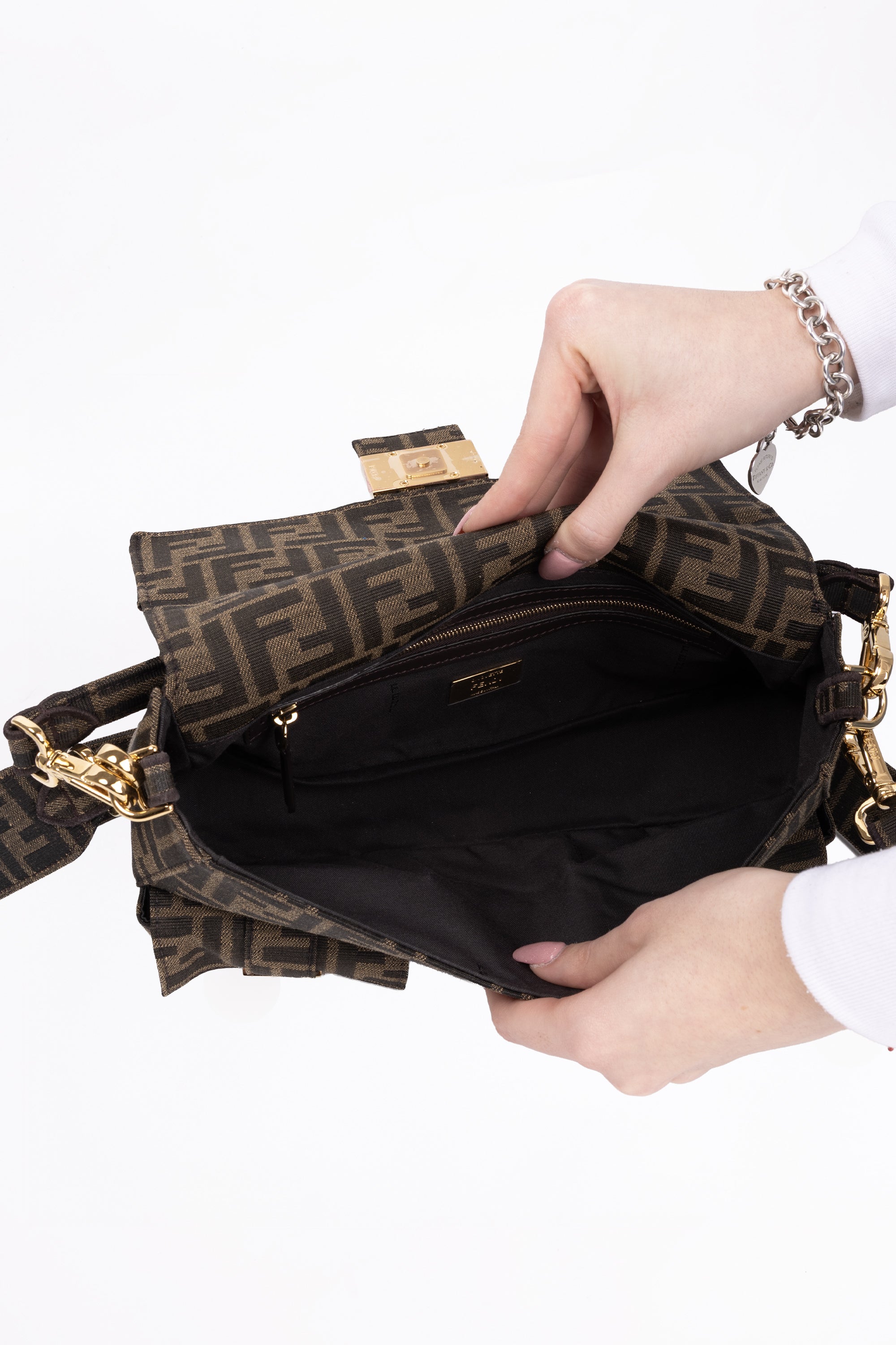 Fendi Baguette in Tela FF Multi Pochette