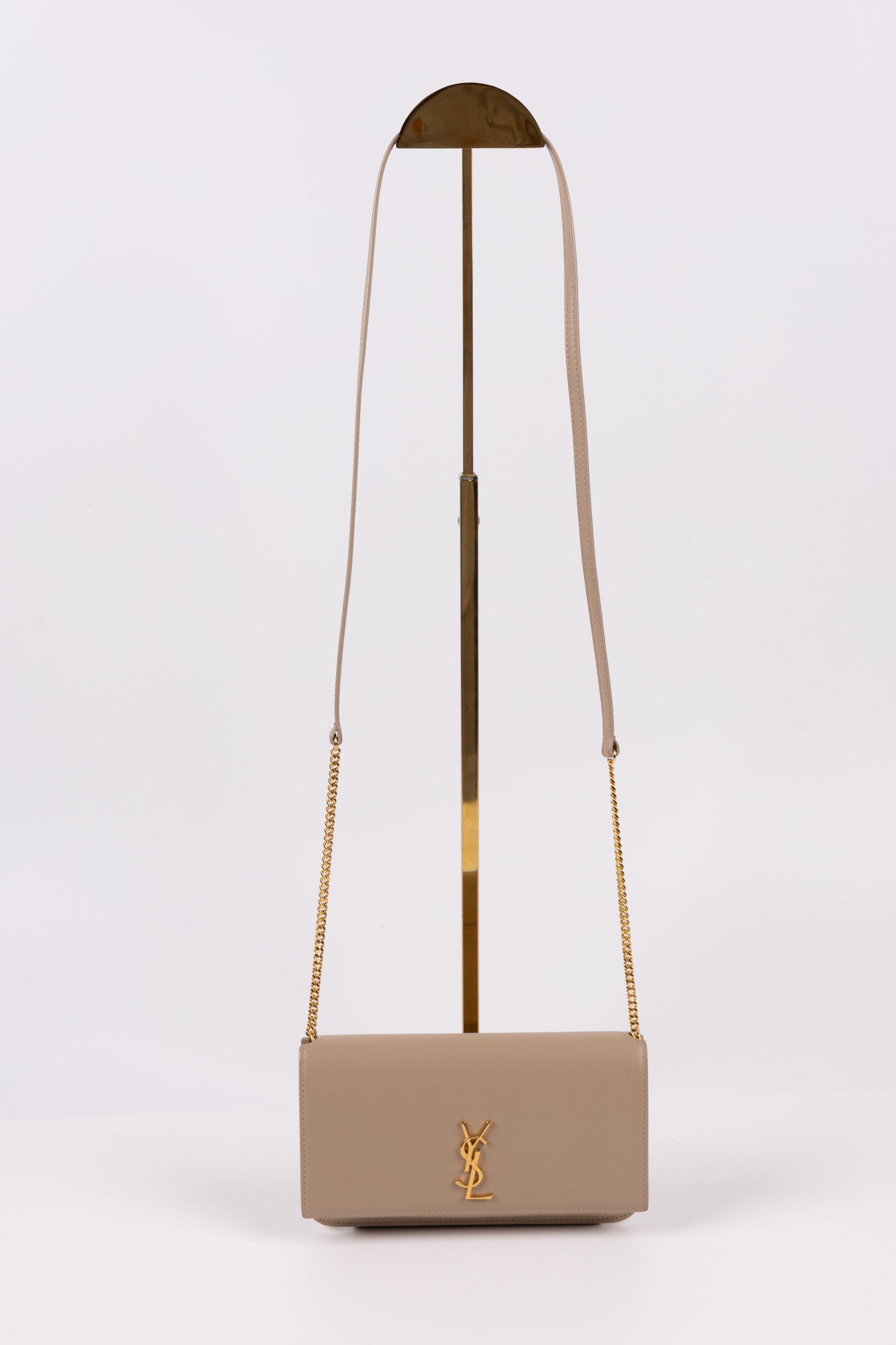 Porta Cellulare Saint Laurent Cassandre Beige