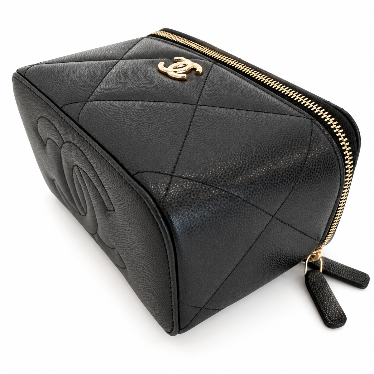 CHANEL TOP HANDLE VANITY CAVIAR NERO