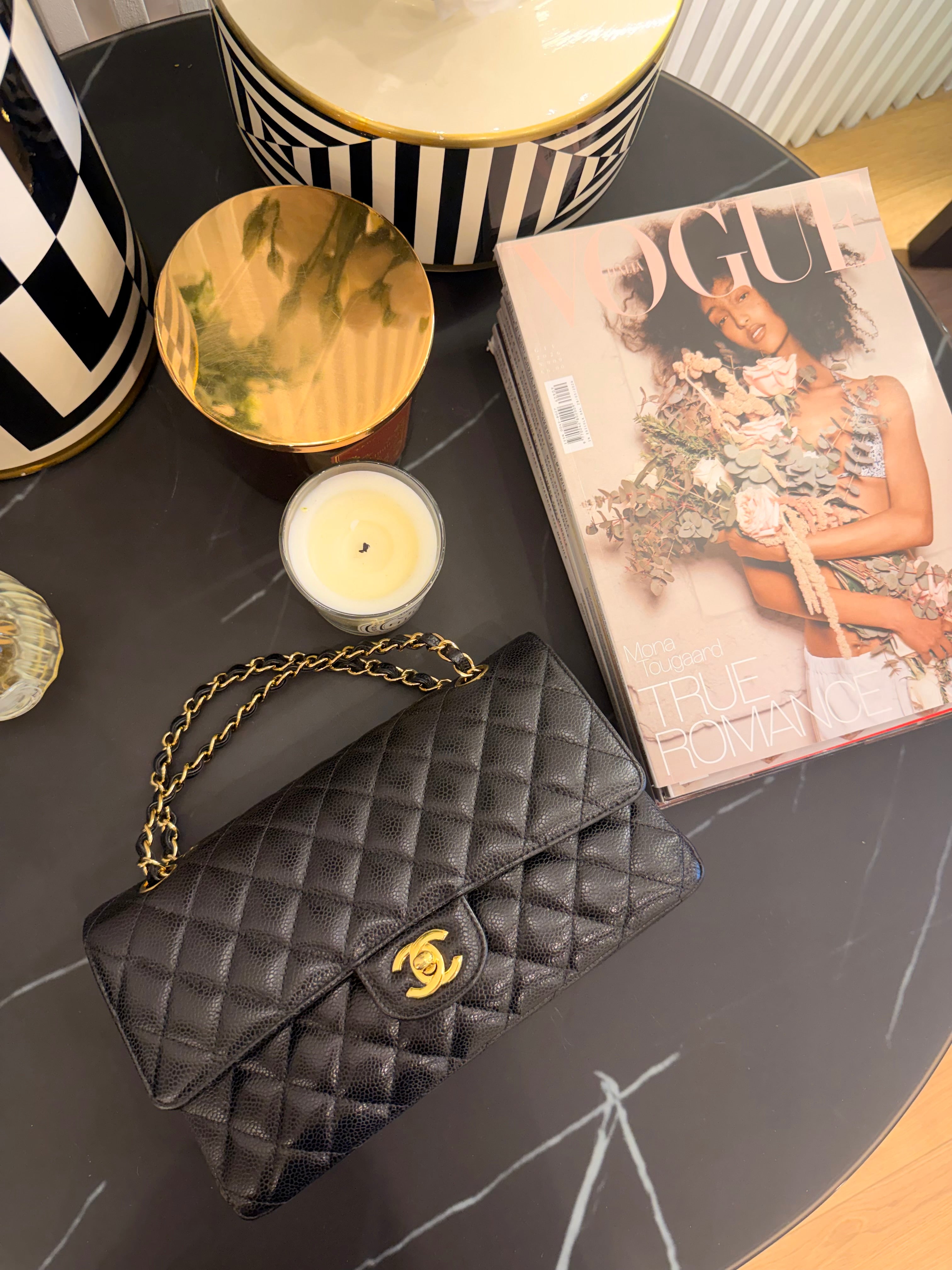 CHANEL 11.12 NERA/ORO CAVIAR