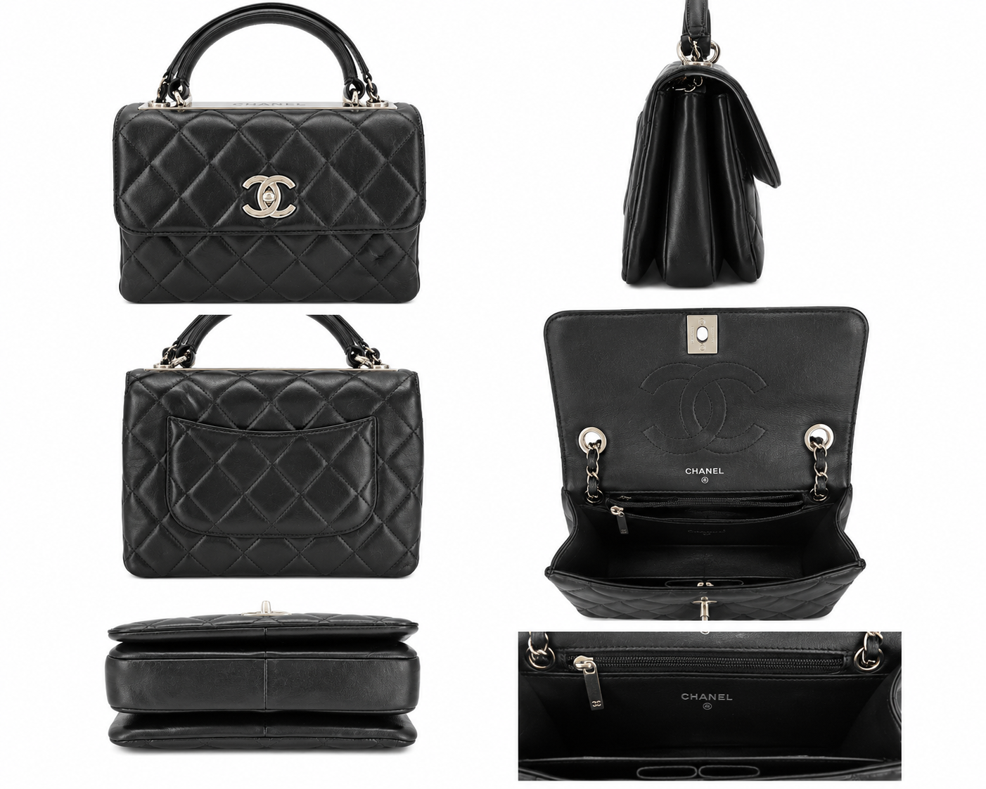 CHANEL TRENDY NERA/ARGENTO