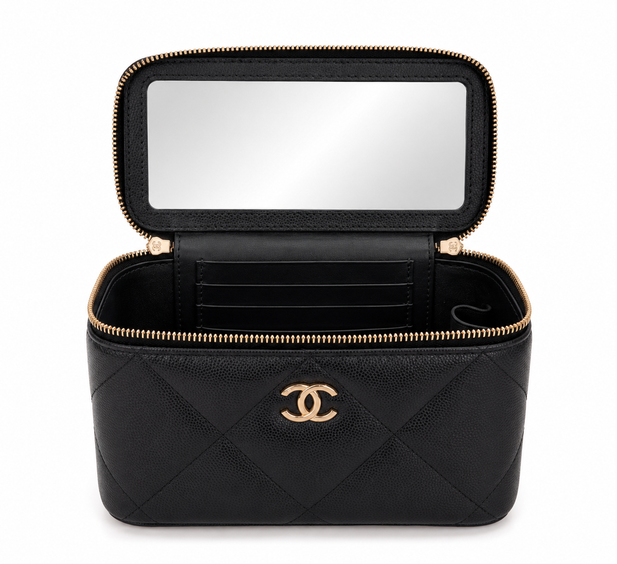 CHANEL TOP HANDLE VANITY CAVIAR NERO