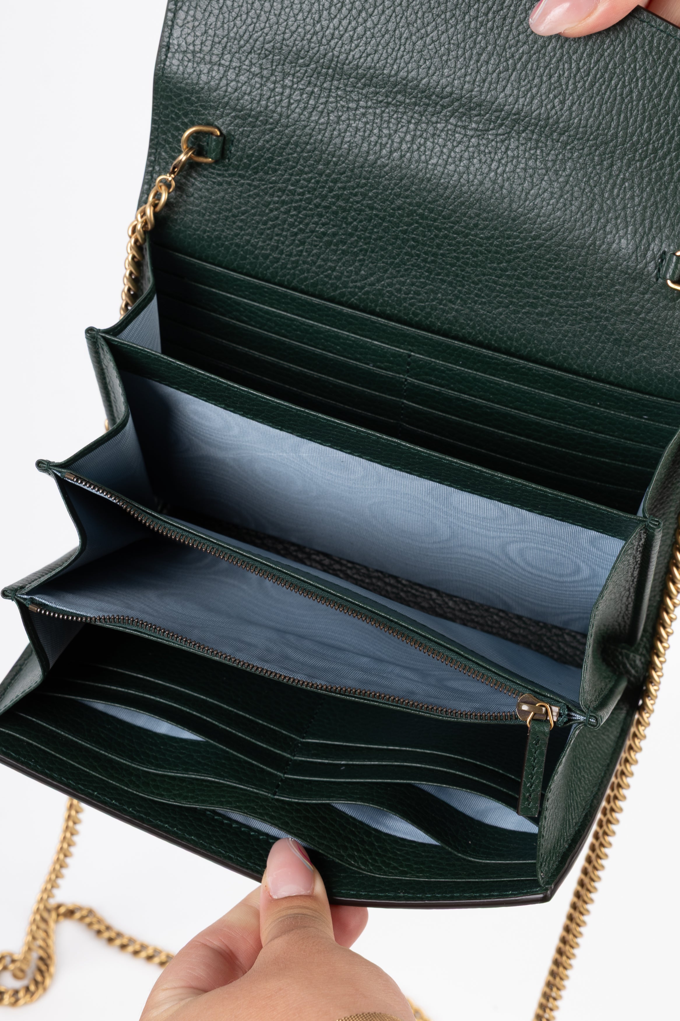 gucci pochette dionysus con catena verde