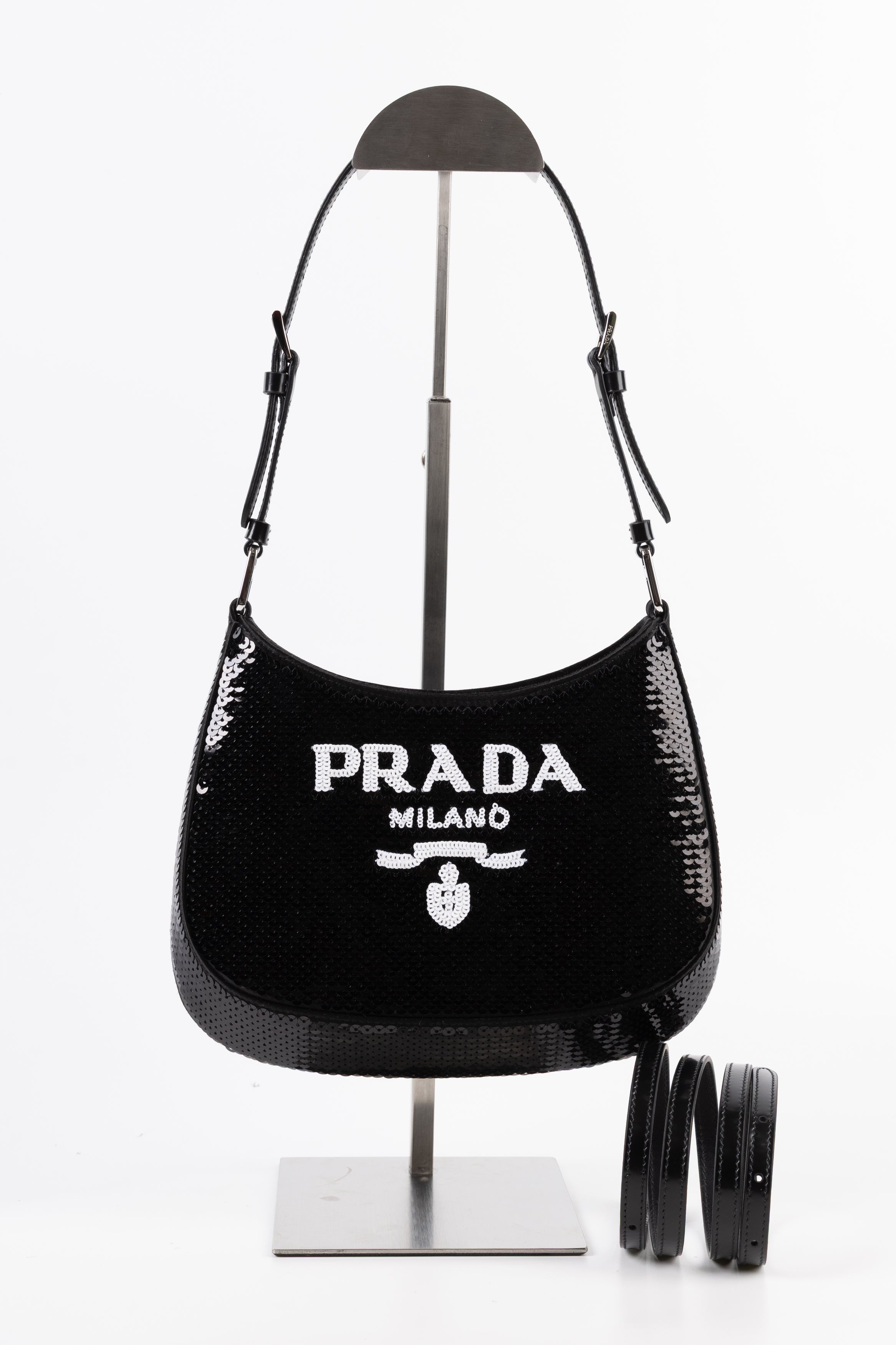 Prada Cleo Paillettes Nera