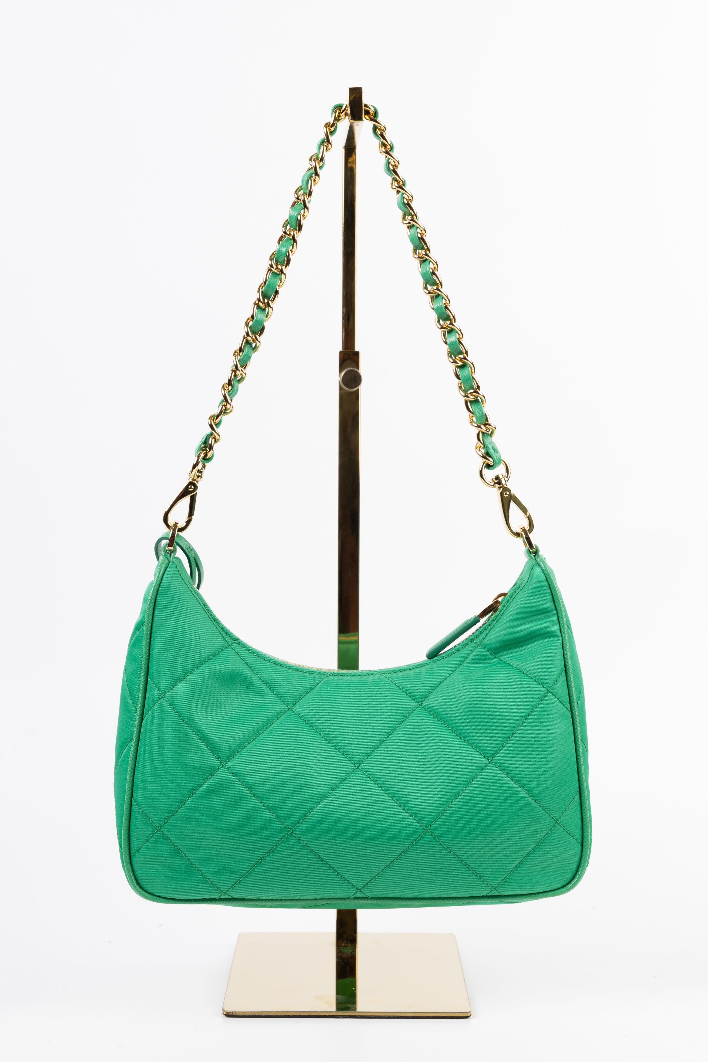 Prada Chain Nylon Verde Prato