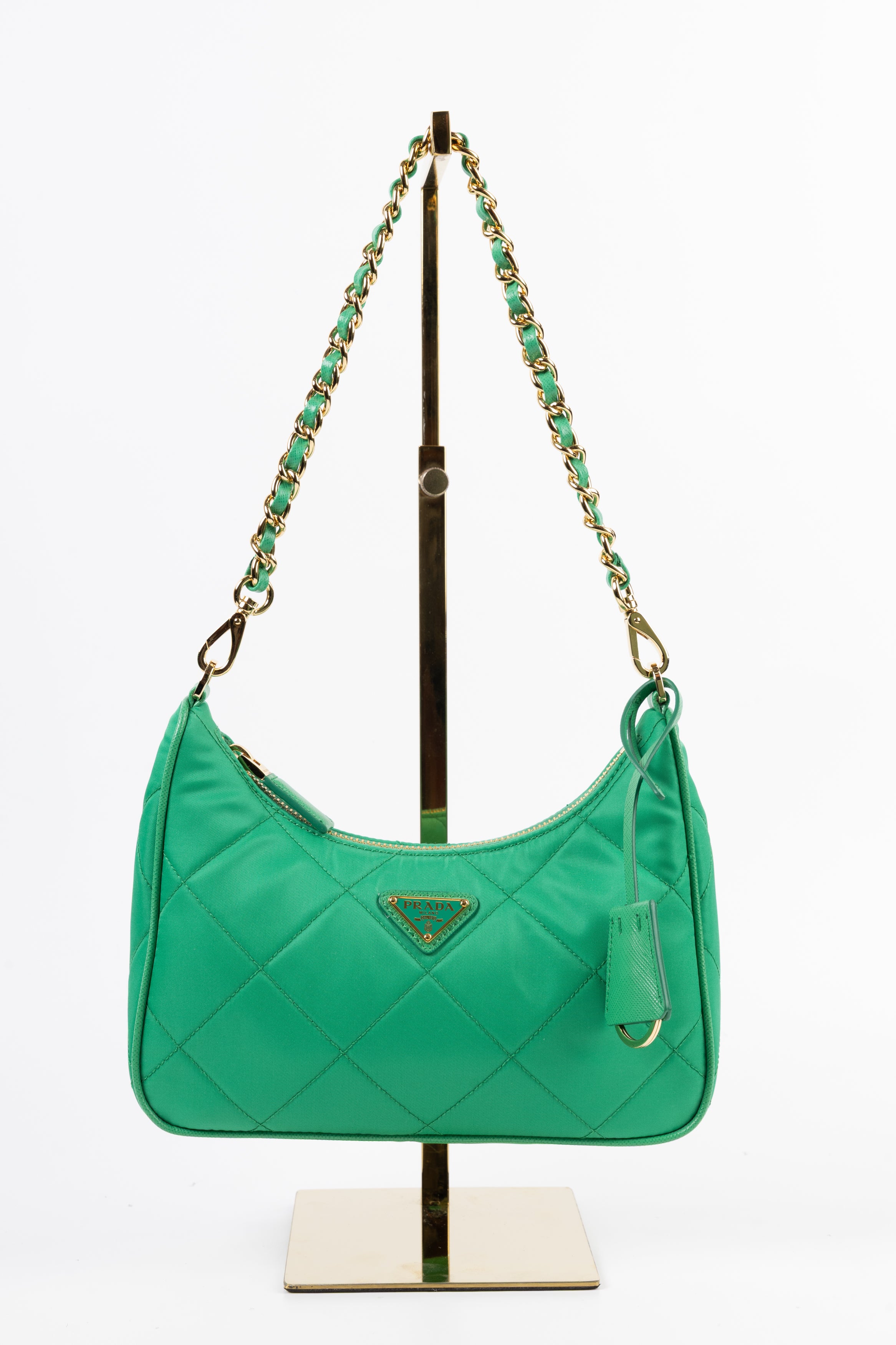 Prada Chain Nylon Verde Prato