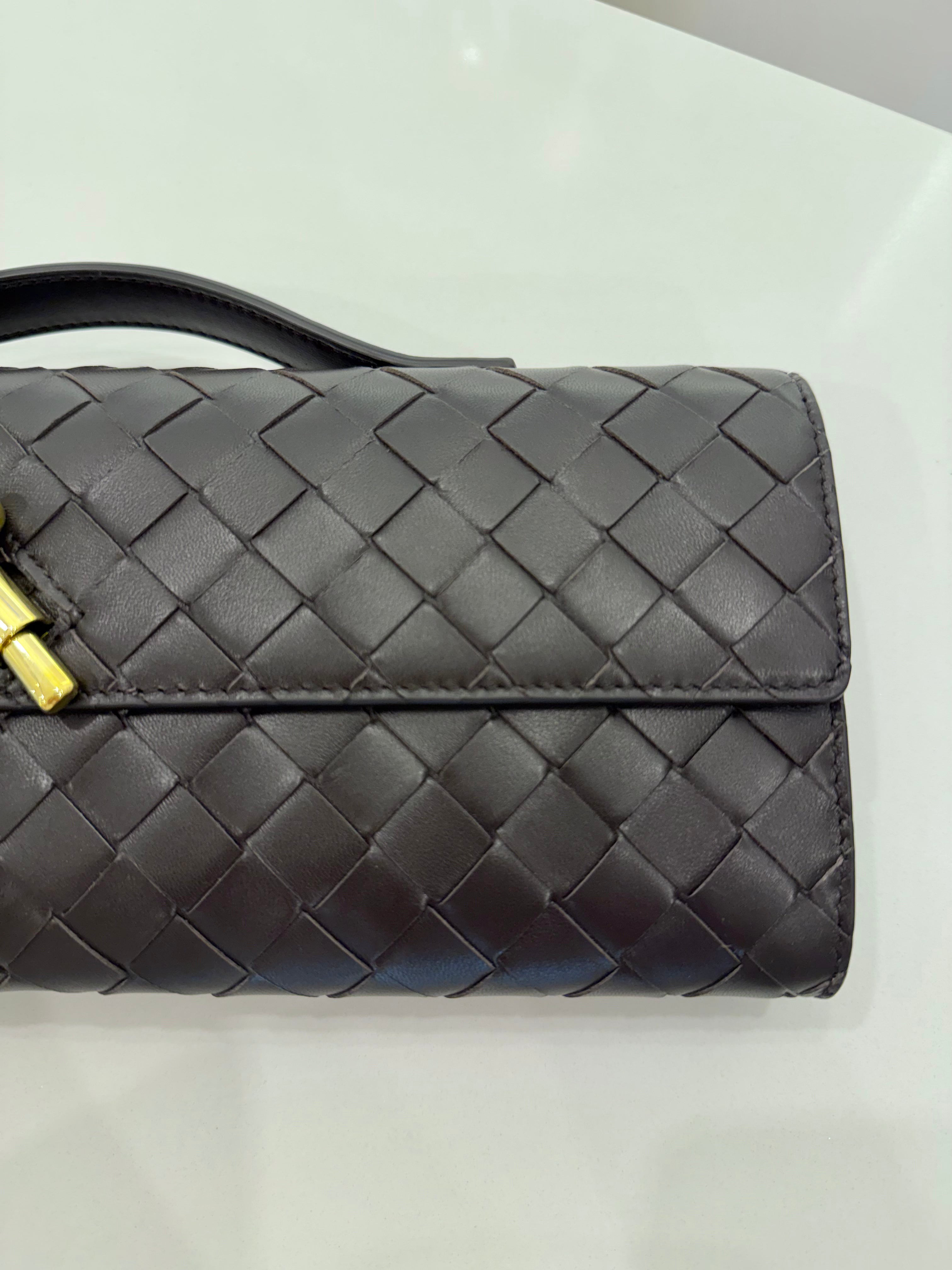BOTTEGA VENETA ANDIAMO CLUTCH FONDANT