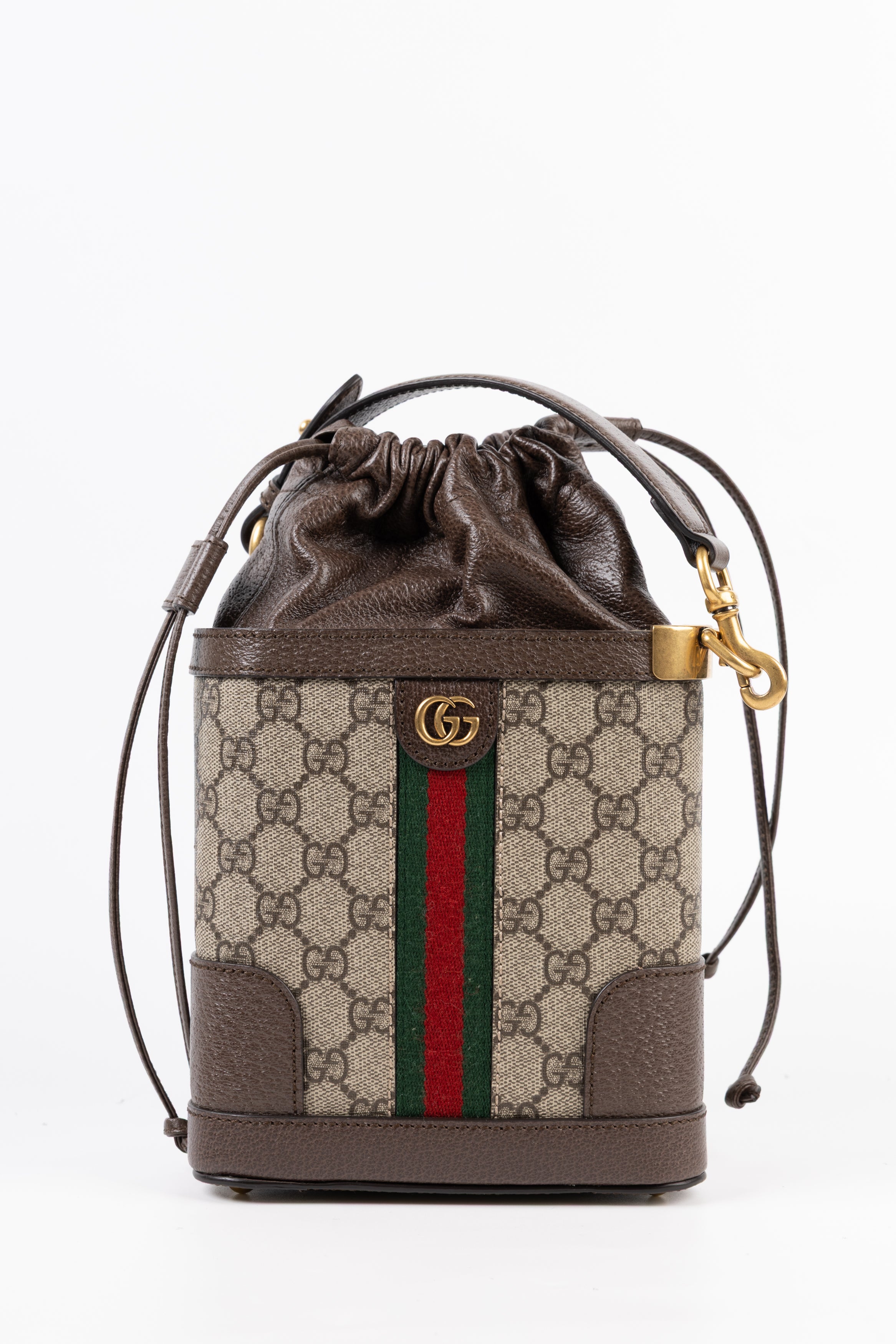Gucci Secchiello Triangolo Ophidia GG