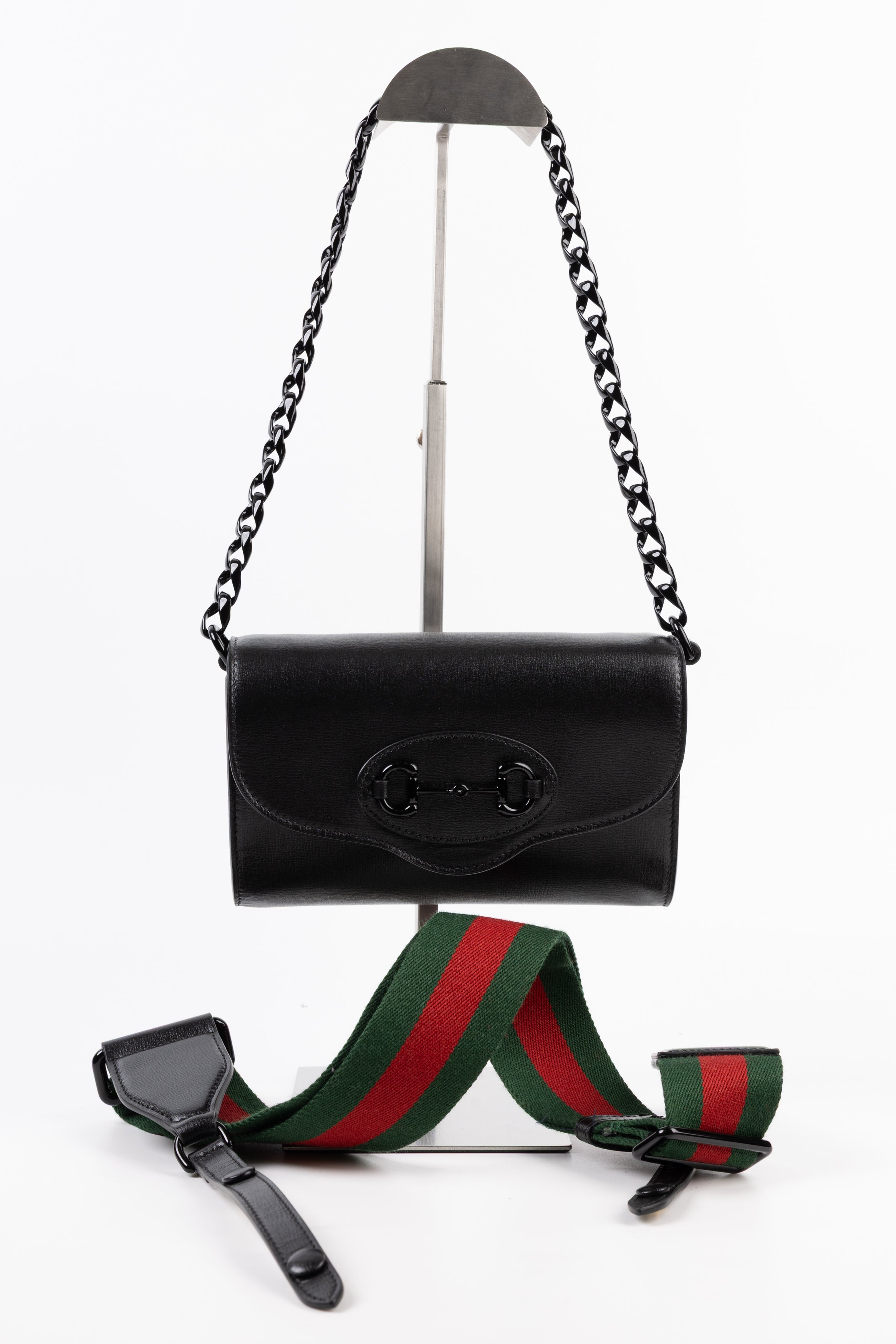 Gucci Horsebit Nera con Tracolla Web