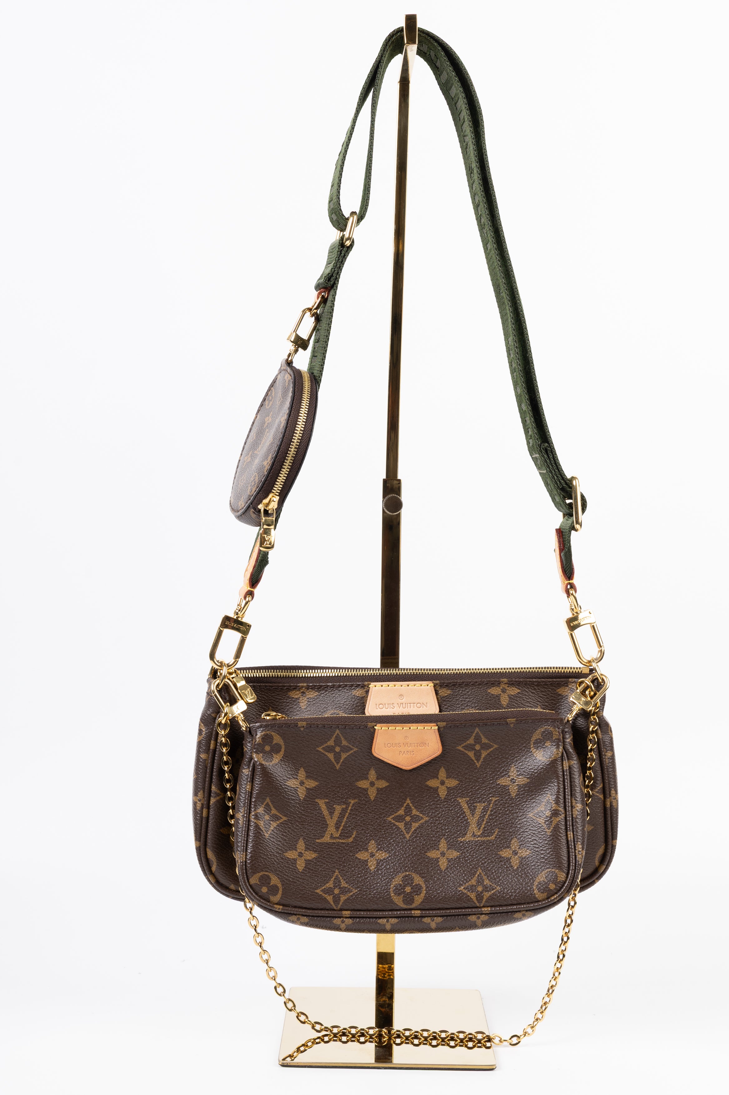 louis vuitton multi pochette accessoires verde kaki 2019