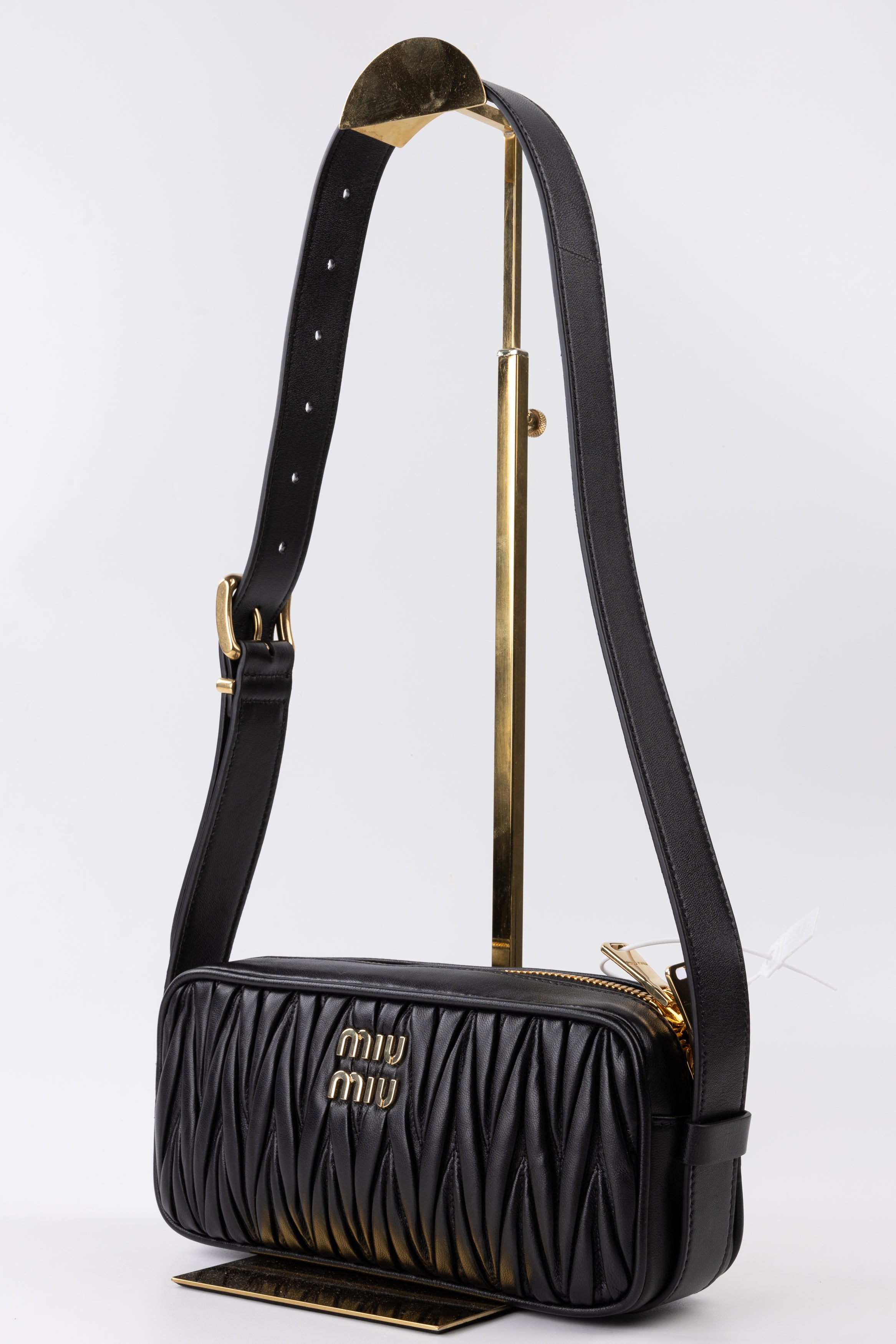 Miu Miu In Pelle Nero Matelassè