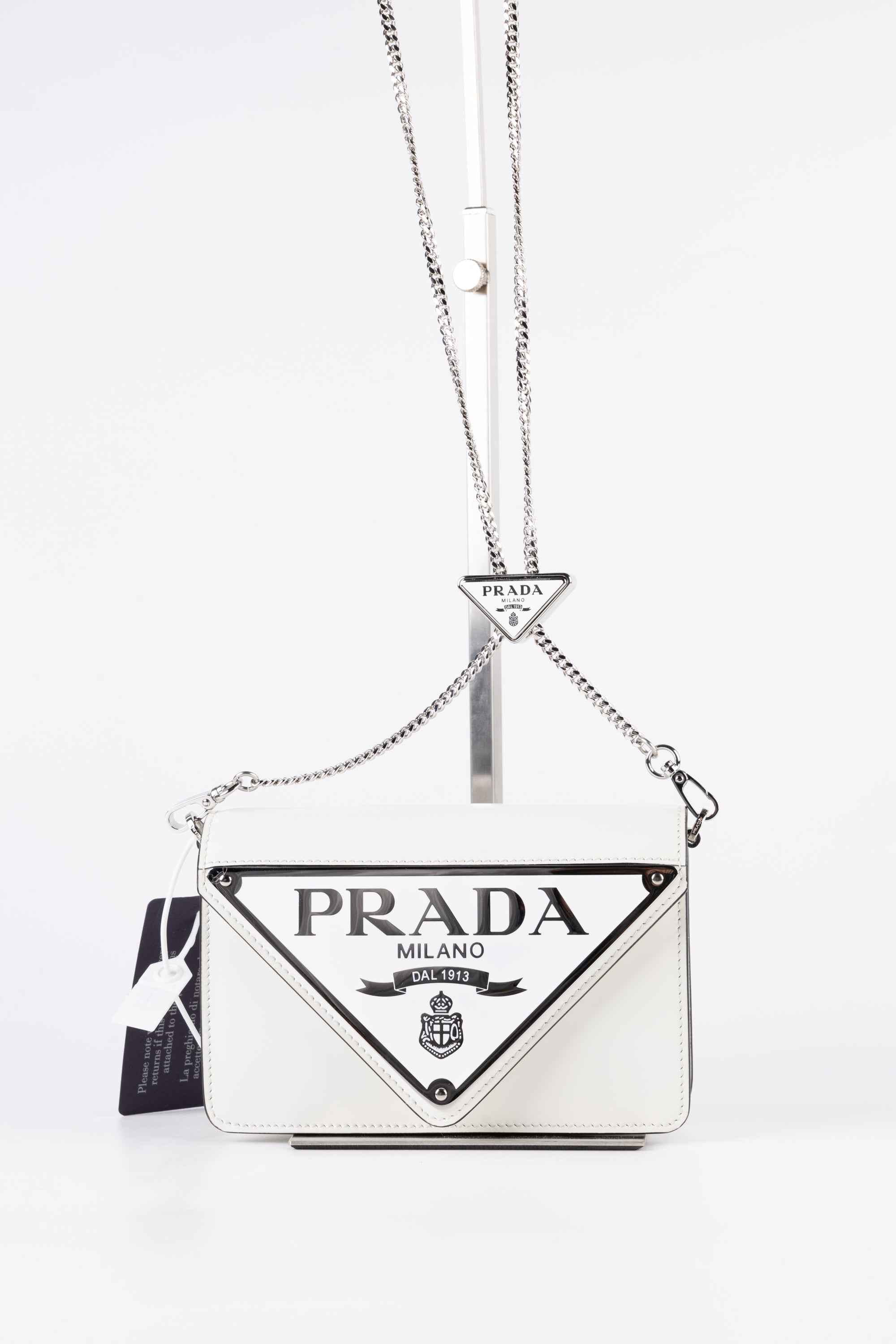 Prada Triangle Bag Bianca