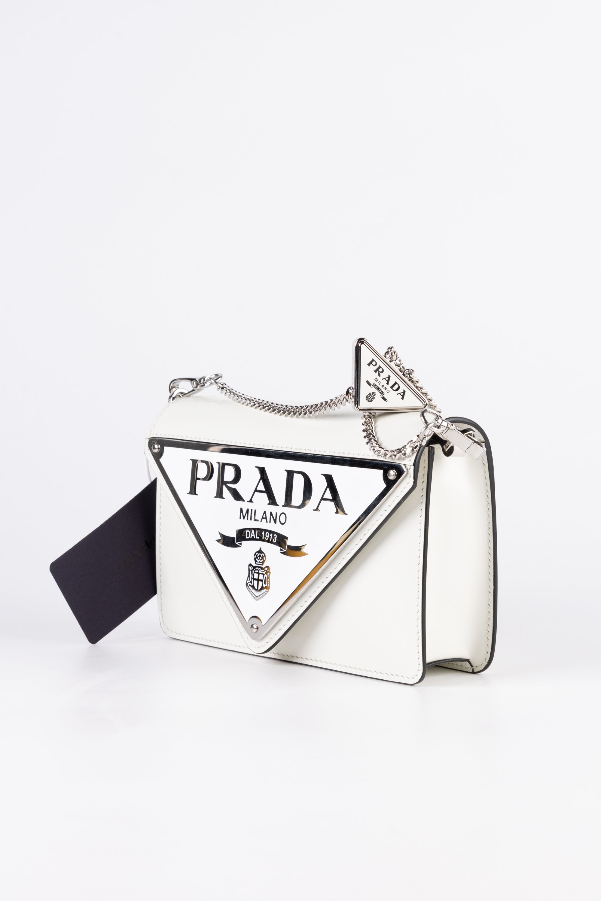 Prada Triangle Bag Bianca