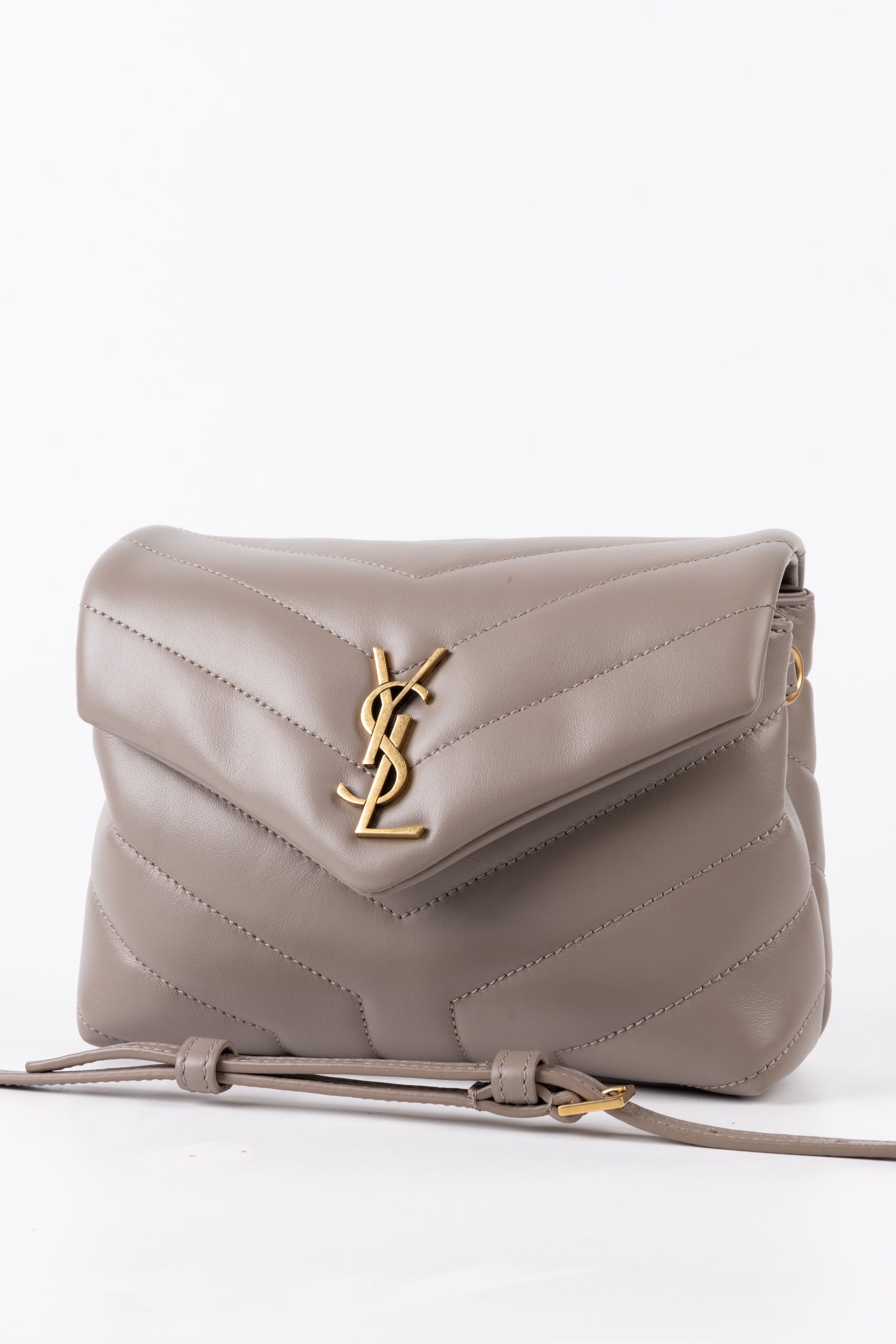 Saint Laurent Lou Lou Toy Greyish Brown