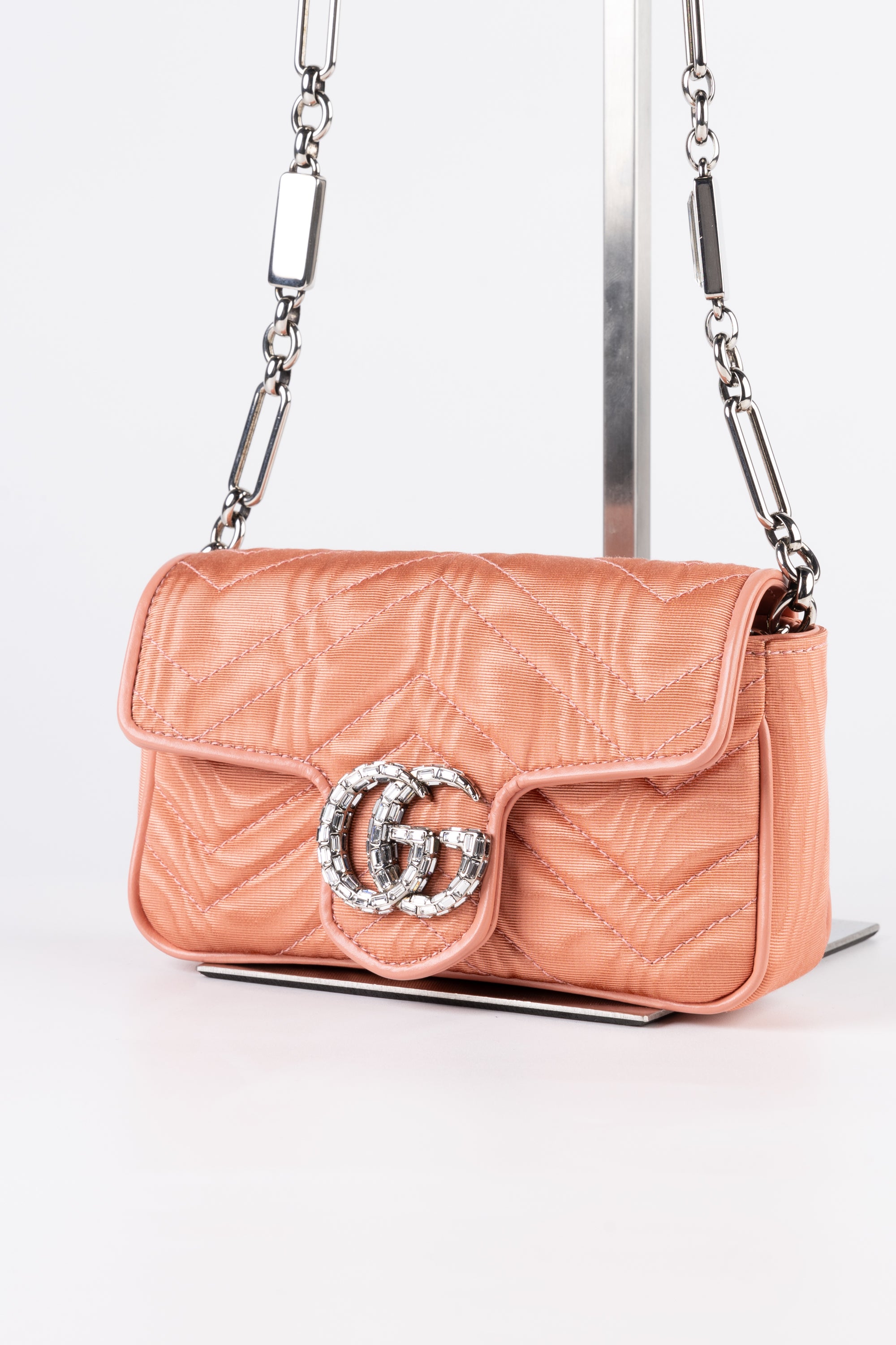 Gucci Crystal Mini Marmont Rosa