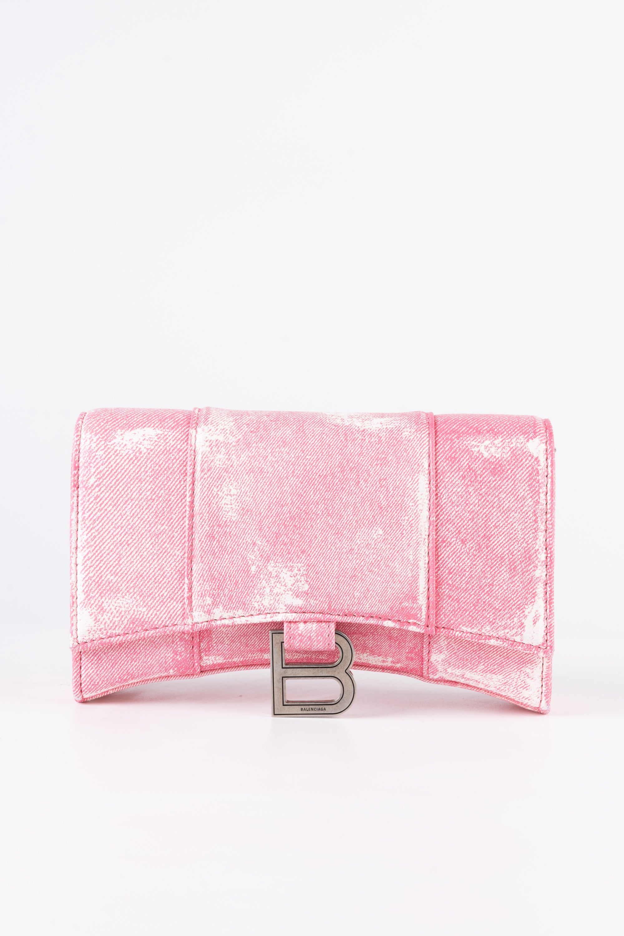 Balenciaga Hourglass Denim Rosa