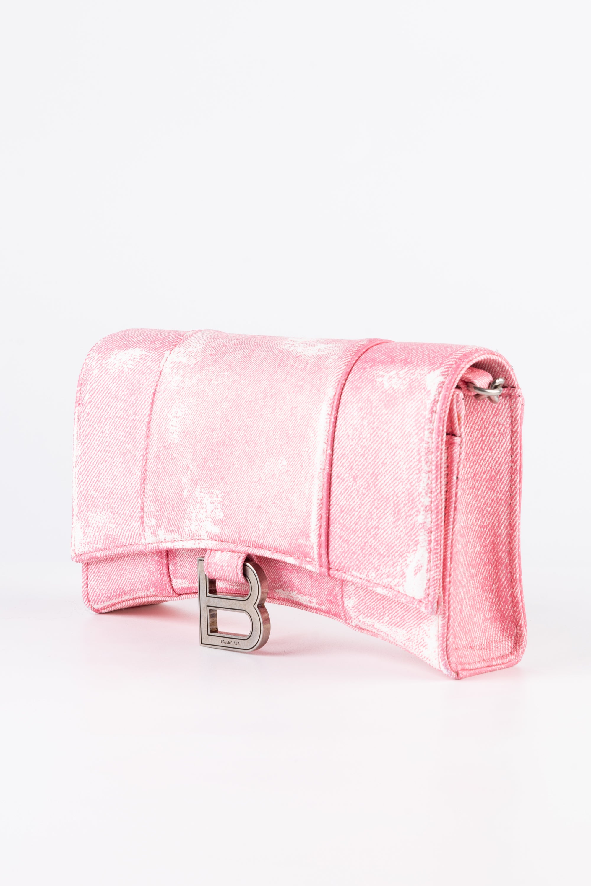 Balenciaga Hourglass Denim Rosa