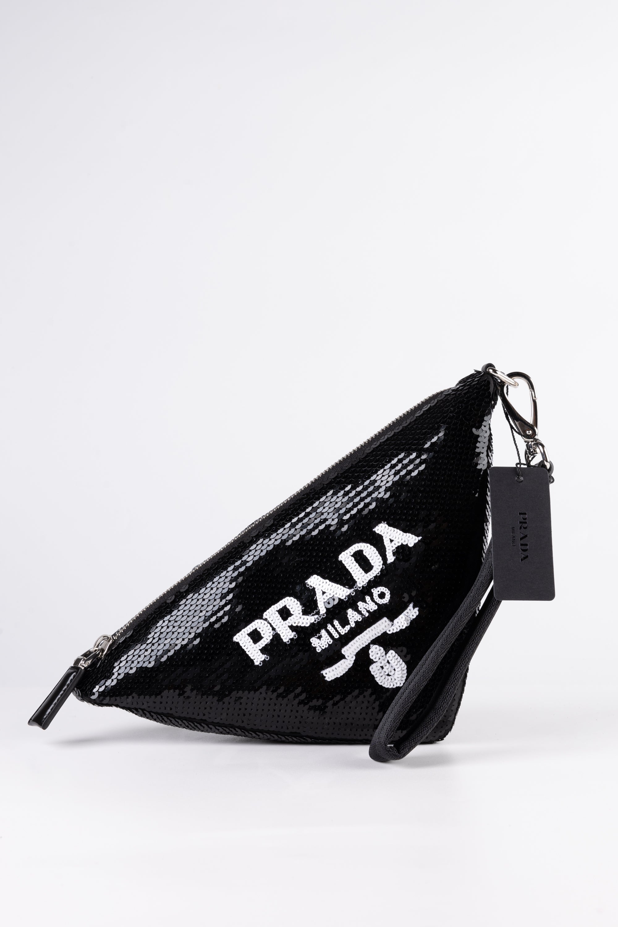 prada paillettes nera