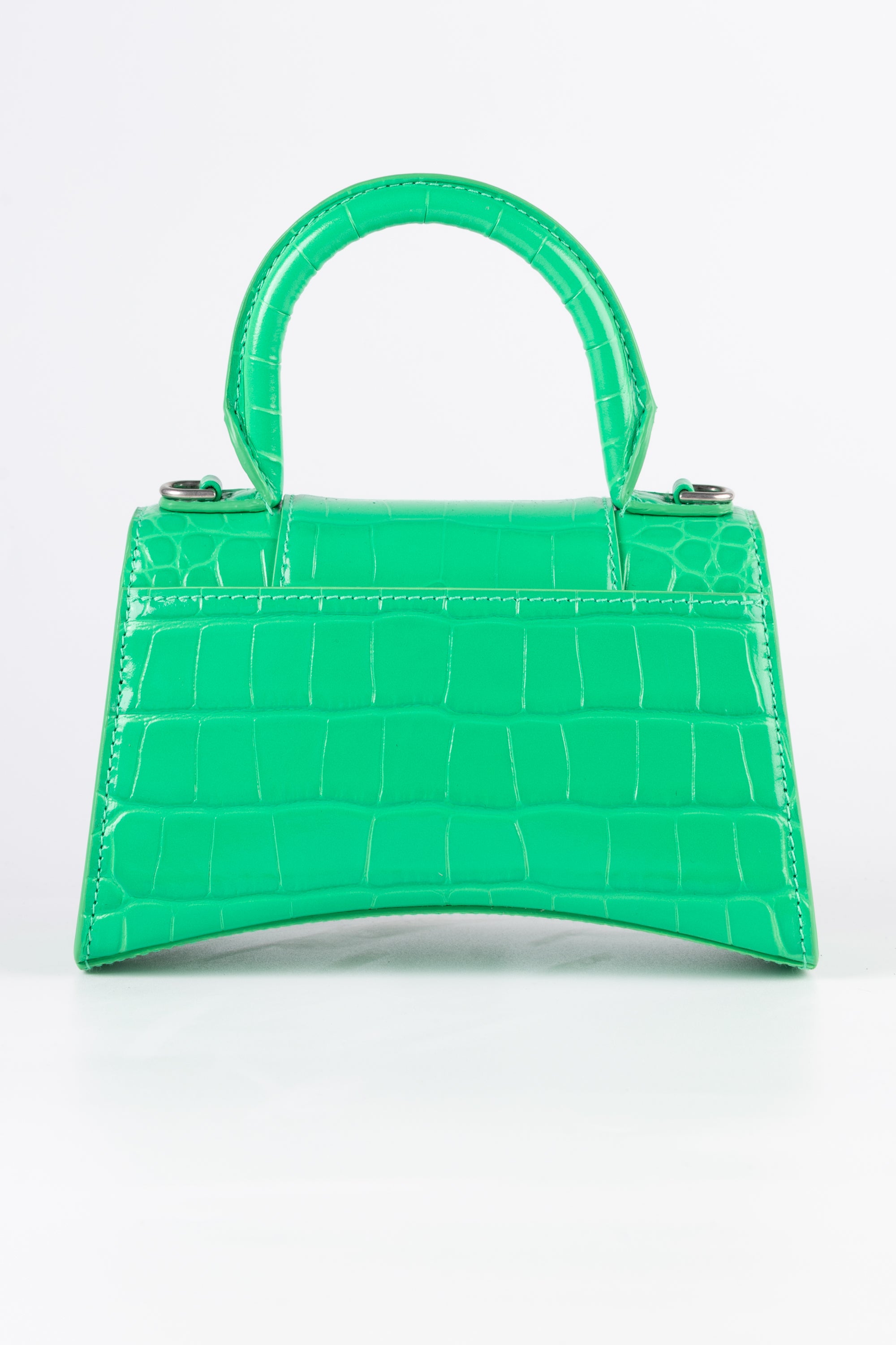 Balenciaga Hourglass Verde in Cocco