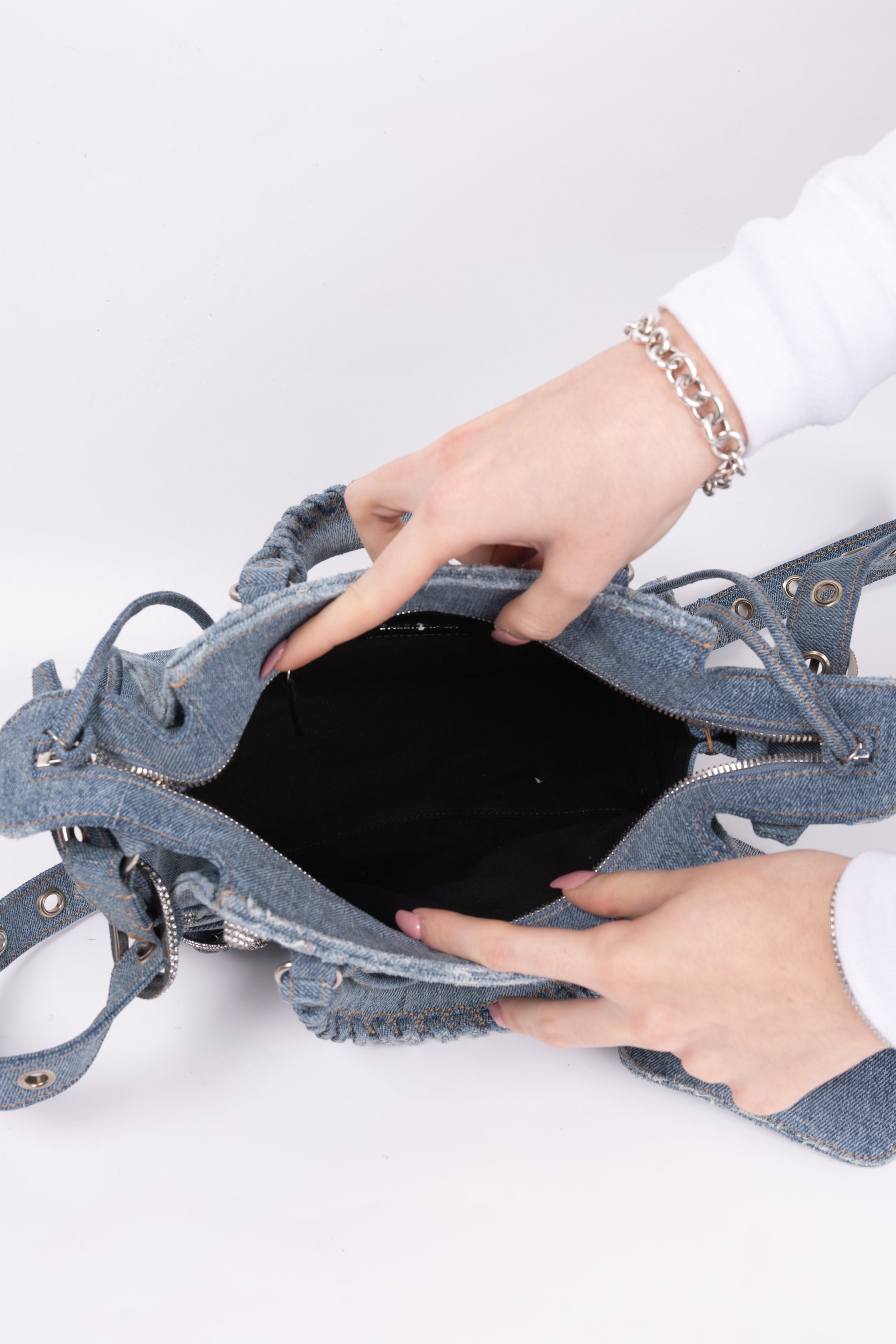 Balenciaga City in denim