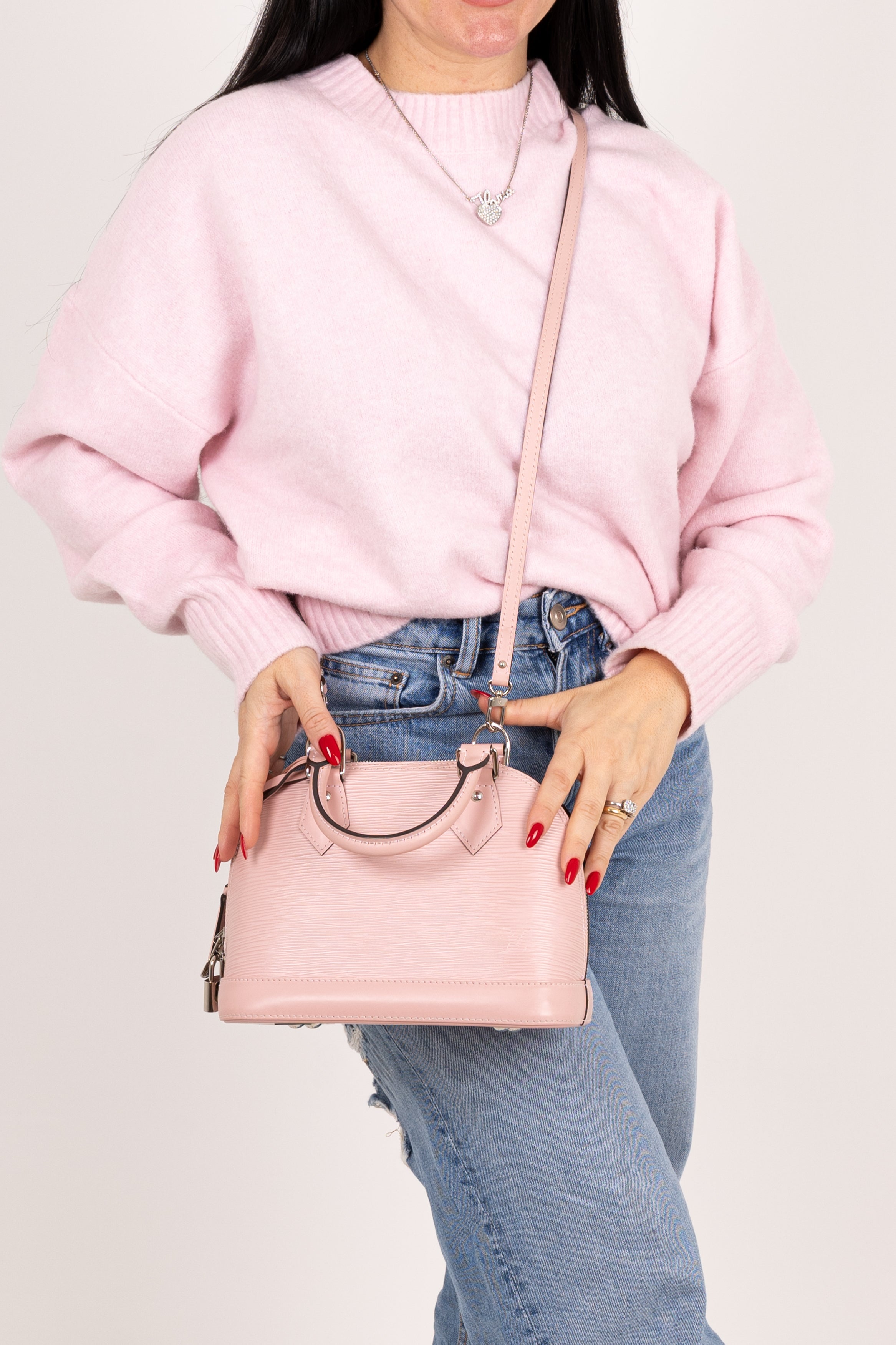 Louis vuitton Alma BB Rosa In Pelle Epi