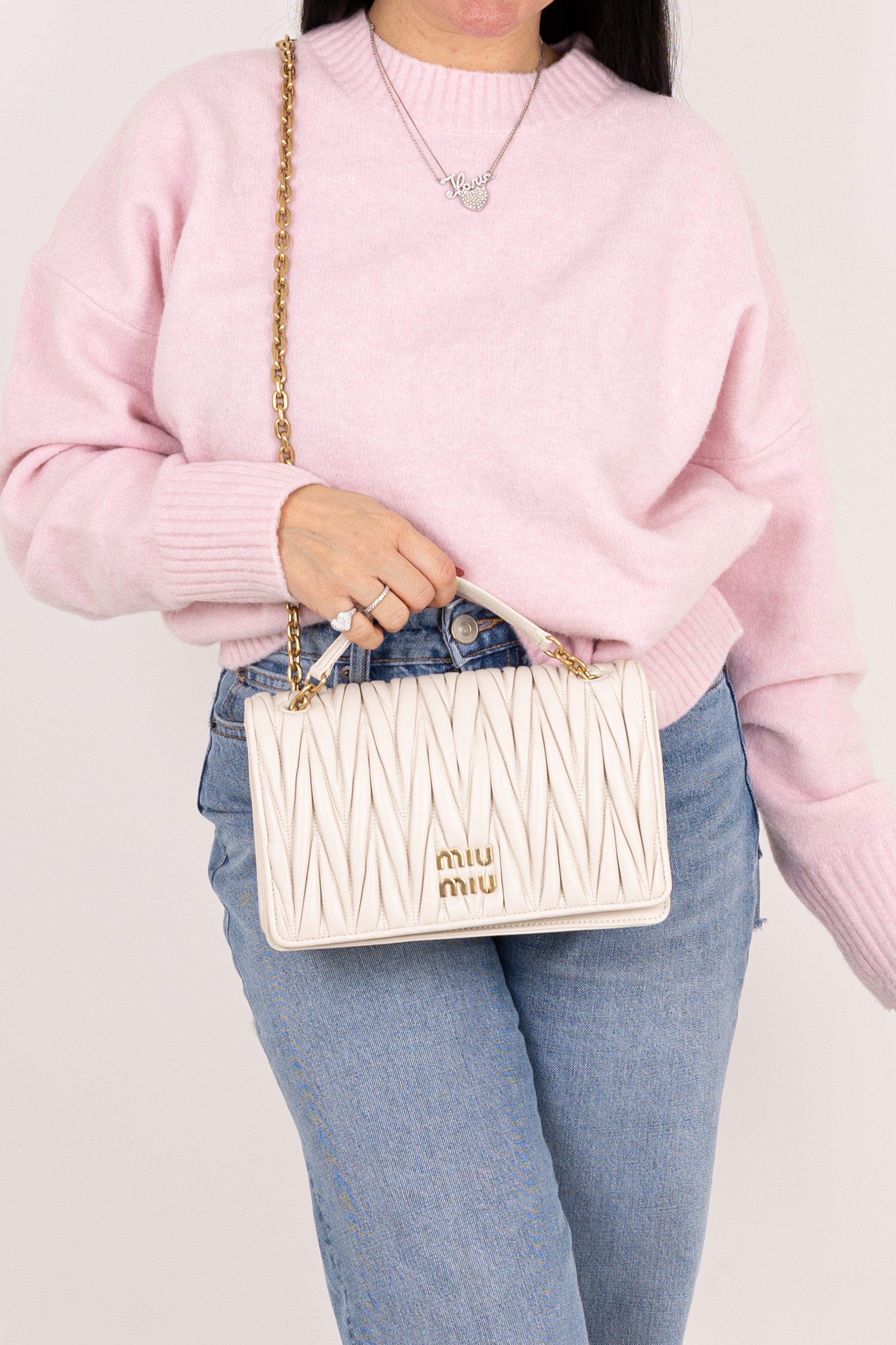 Miu Miu Chain Bag Bianca