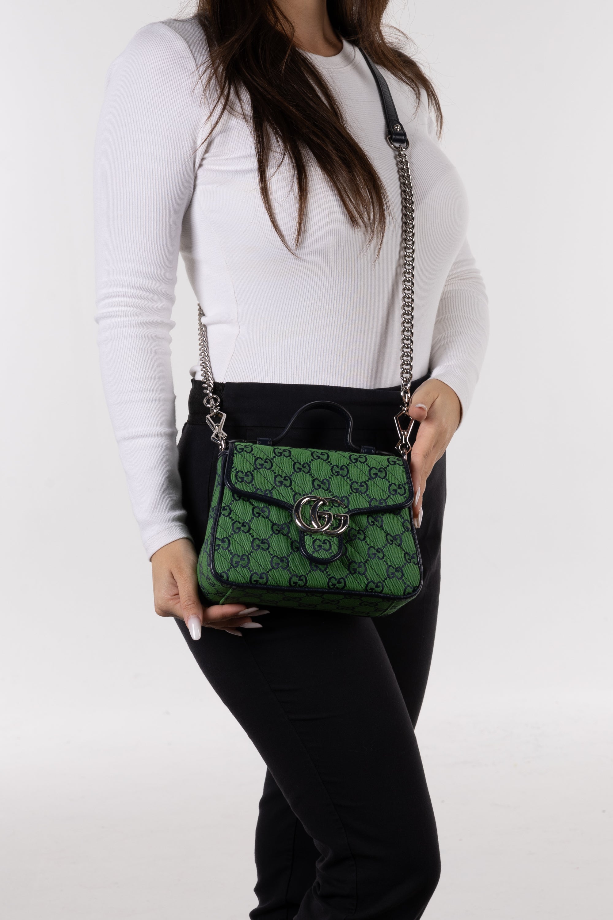 Gucci Marmont Top Handle Verde