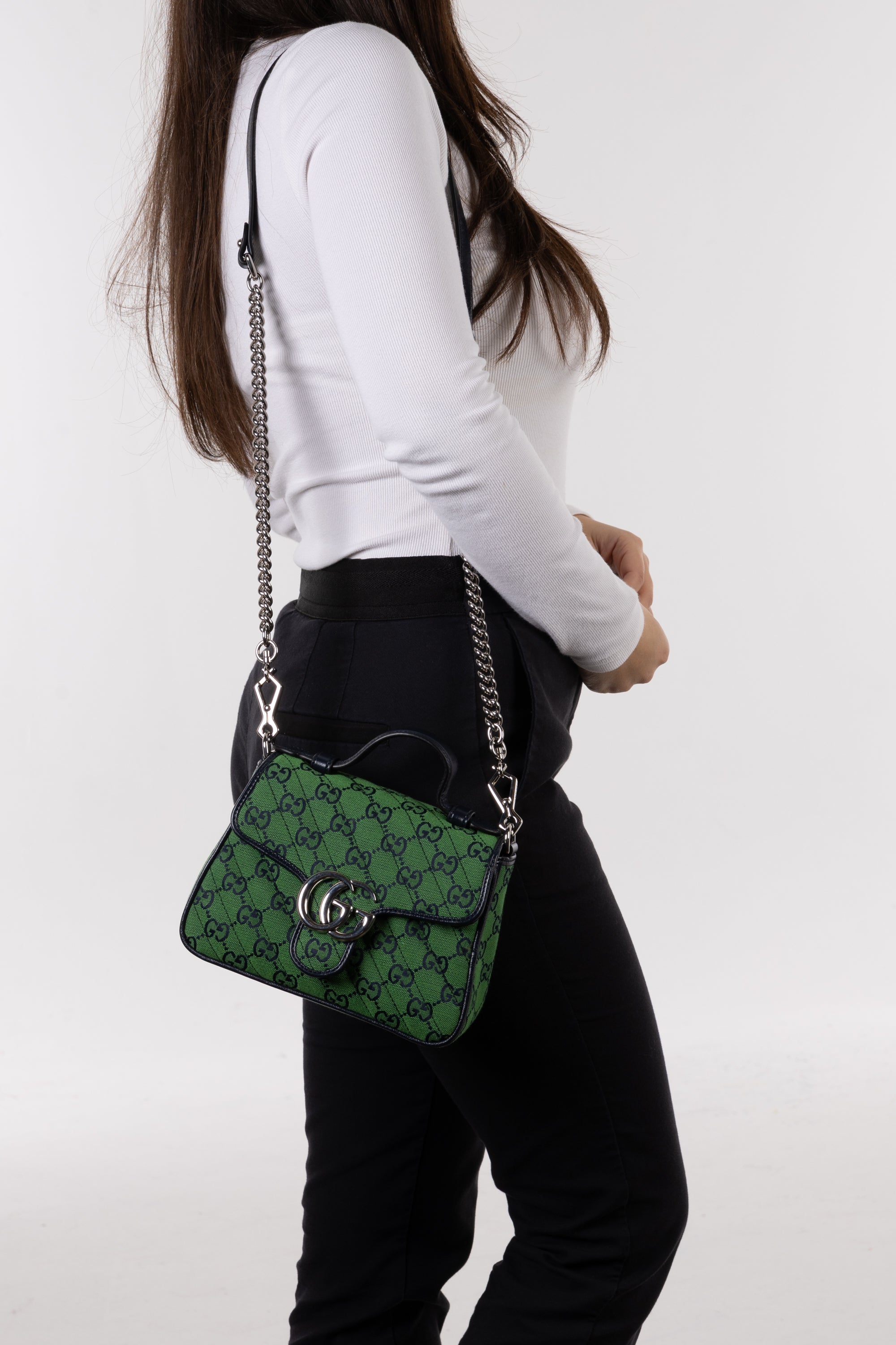 Gucci Marmont Top Handle Verde